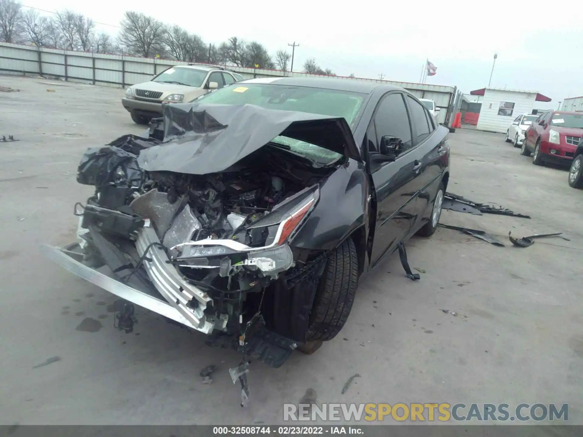 2 Photograph of a damaged car JTDKARFU9L3108141 TOYOTA PRIUS 2020