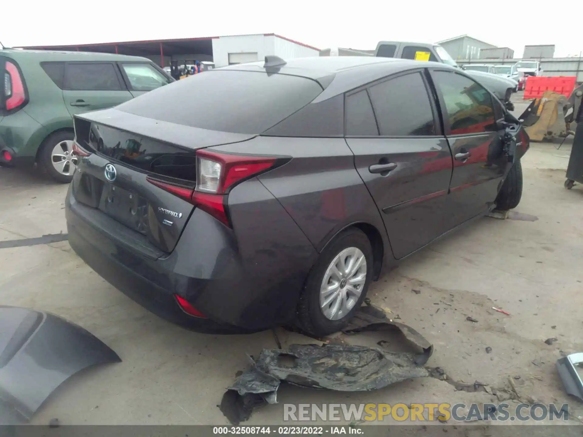 4 Photograph of a damaged car JTDKARFU9L3108141 TOYOTA PRIUS 2020