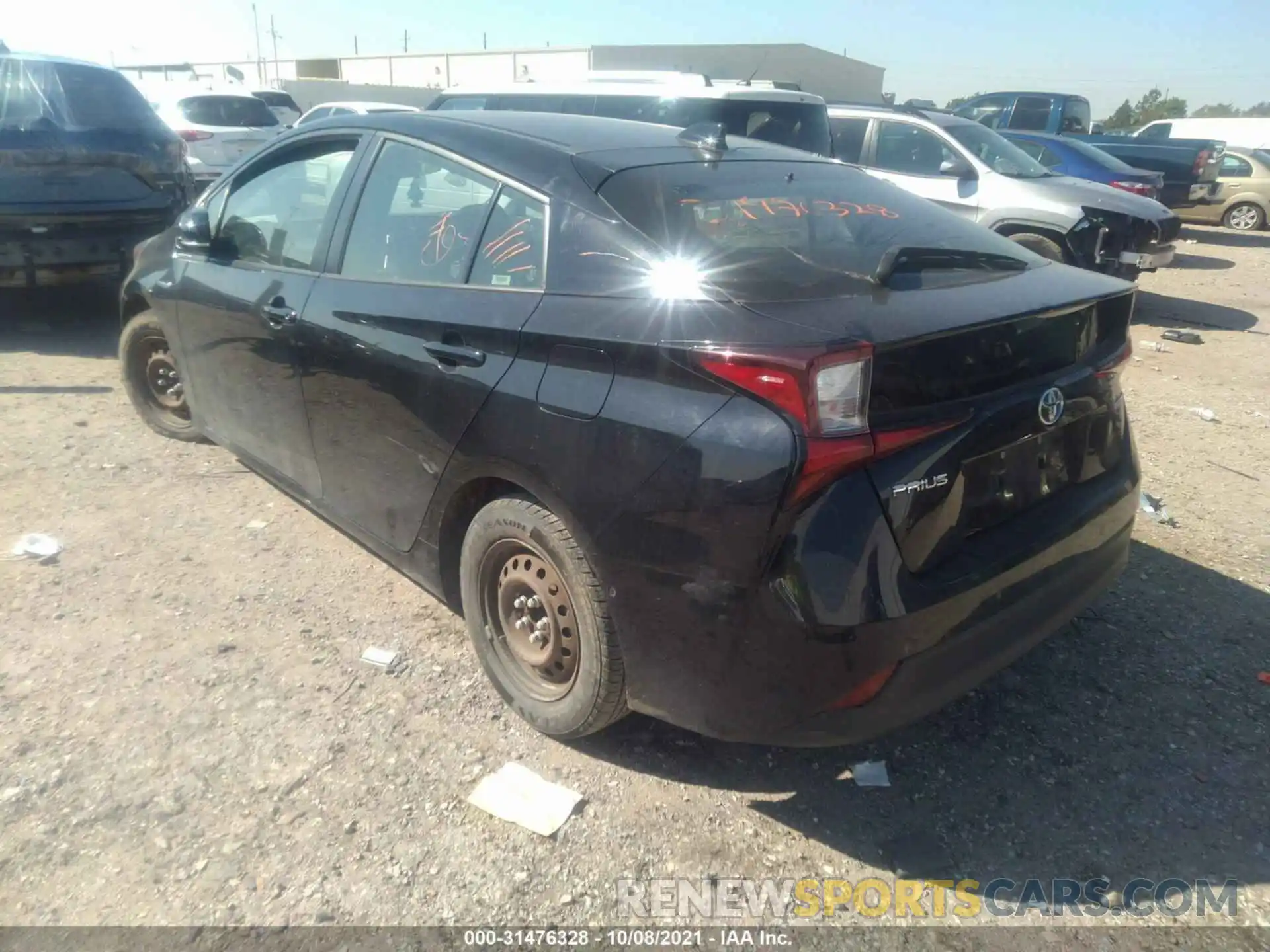 3 Photograph of a damaged car JTDKARFU9L3109919 TOYOTA PRIUS 2020