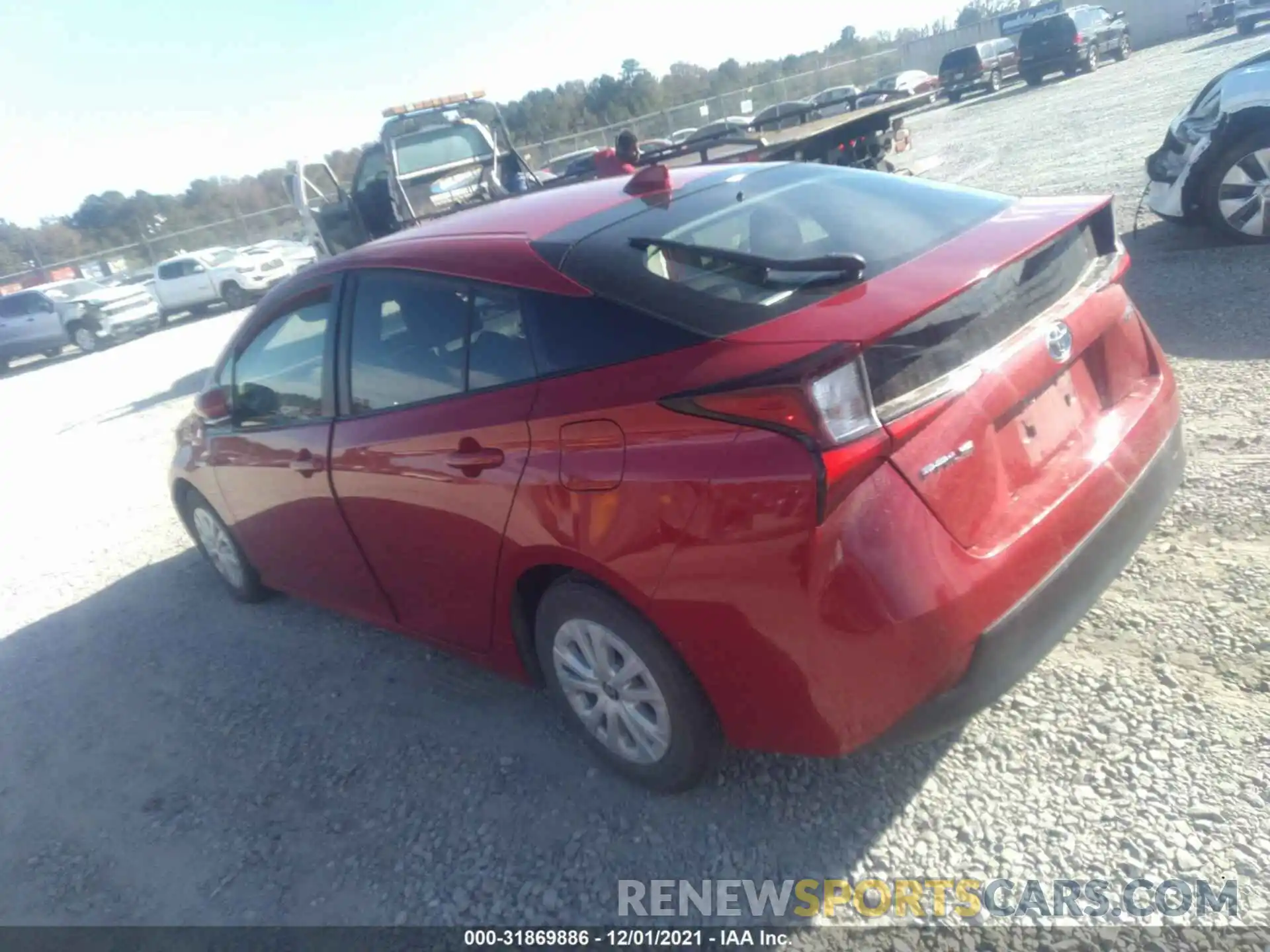 3 Photograph of a damaged car JTDKARFU9L3110262 TOYOTA PRIUS 2020