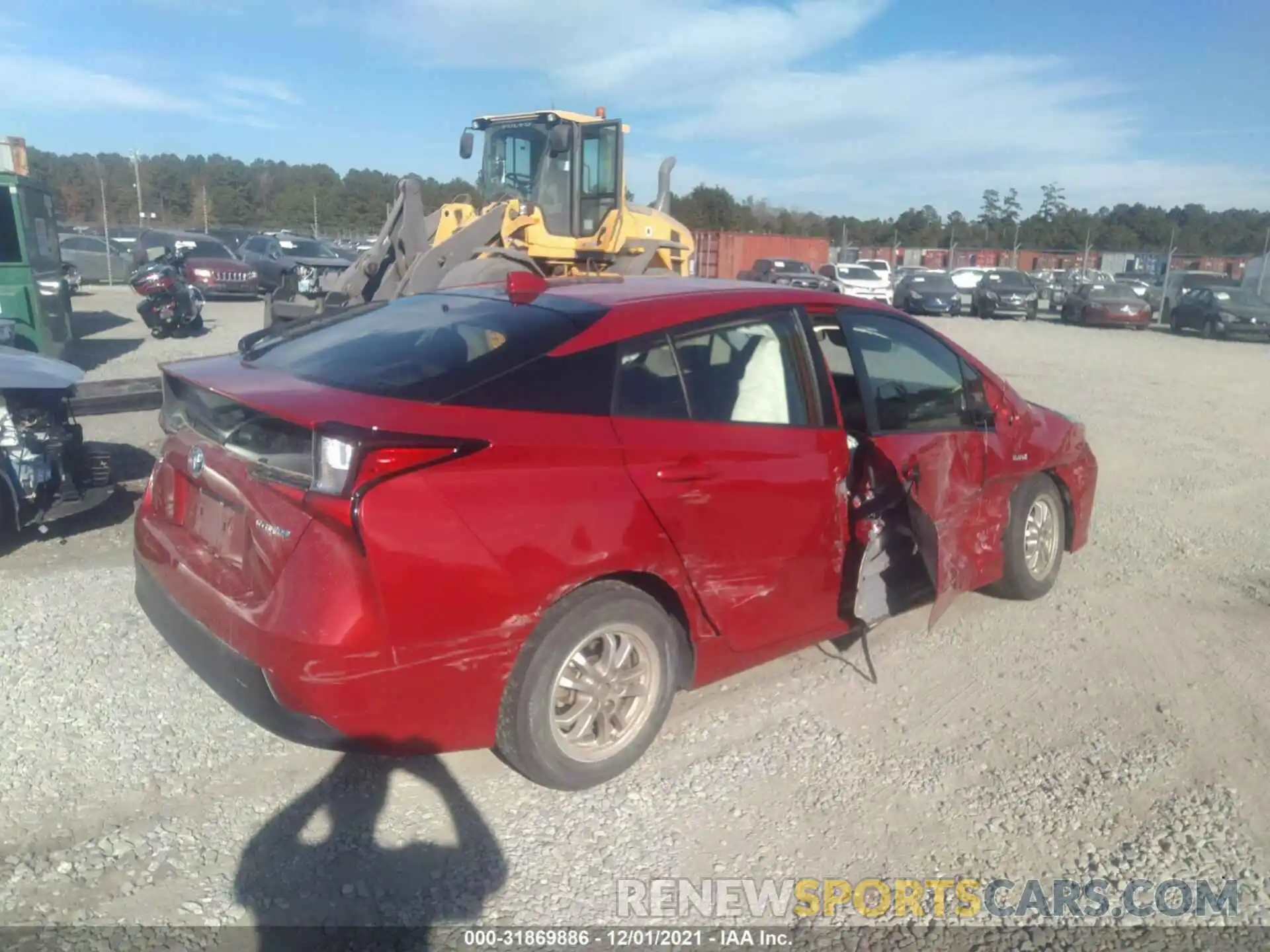 4 Photograph of a damaged car JTDKARFU9L3110262 TOYOTA PRIUS 2020