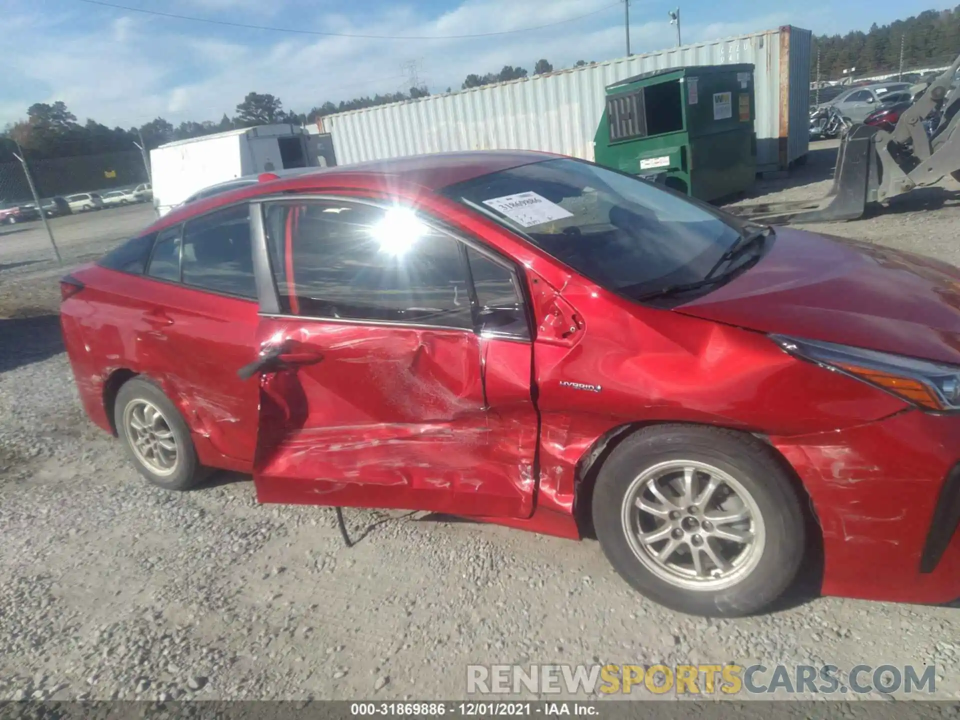 6 Photograph of a damaged car JTDKARFU9L3110262 TOYOTA PRIUS 2020