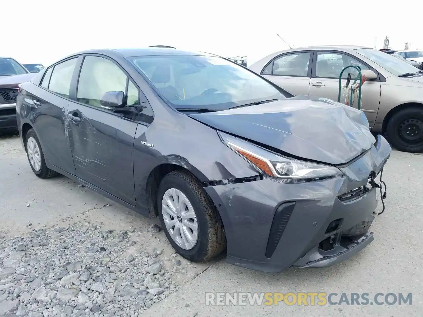 1 Photograph of a damaged car JTDKARFU9L3111086 TOYOTA PRIUS 2020