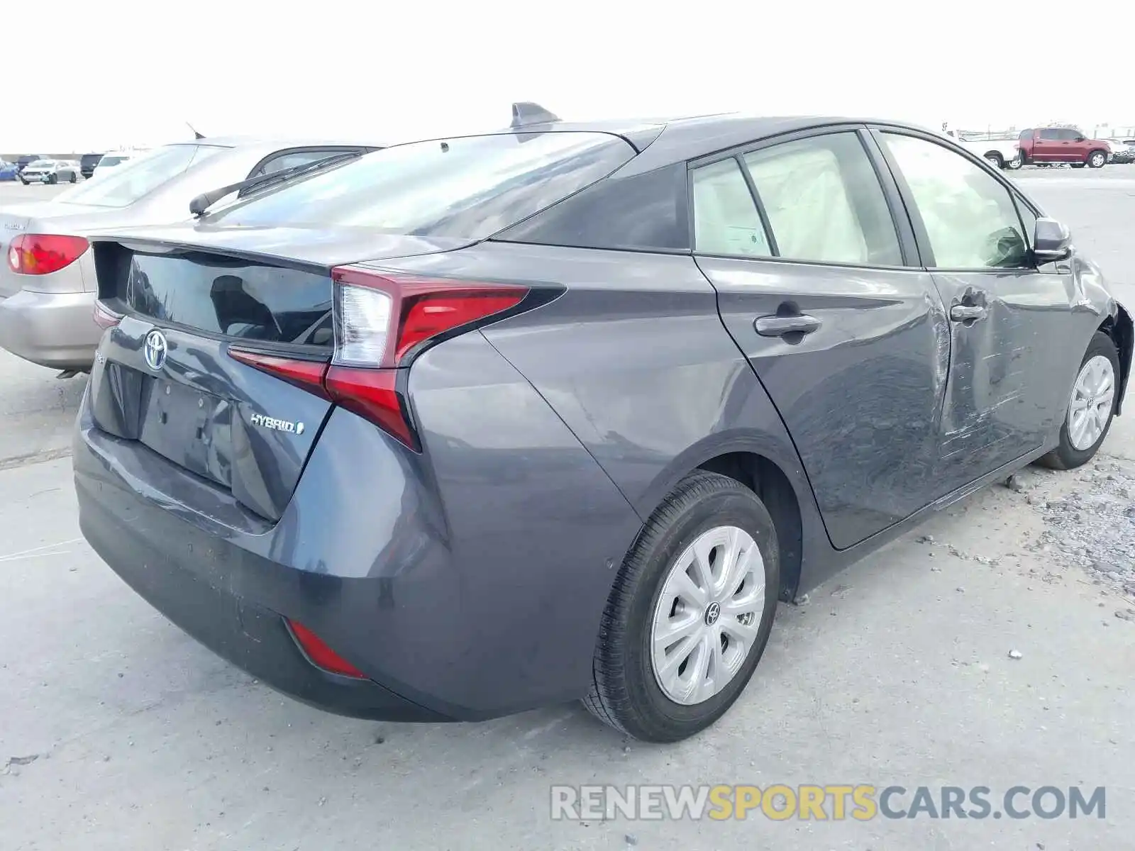 4 Photograph of a damaged car JTDKARFU9L3111086 TOYOTA PRIUS 2020