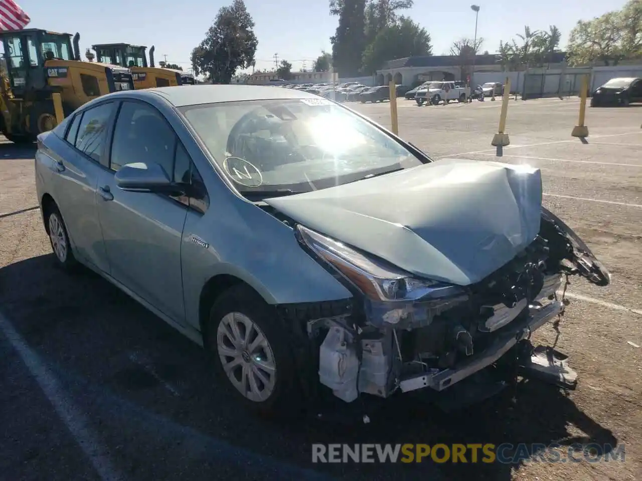 1 Photograph of a damaged car JTDKARFU9L3111489 TOYOTA PRIUS 2020