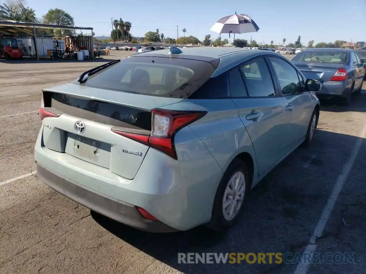 4 Photograph of a damaged car JTDKARFU9L3111489 TOYOTA PRIUS 2020