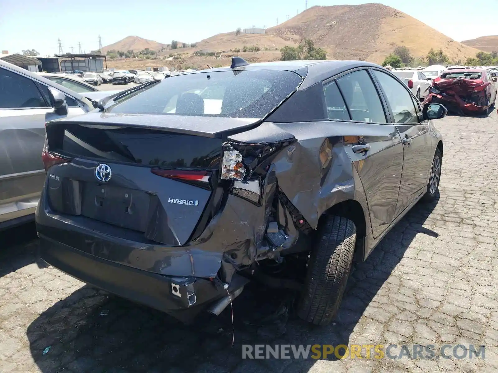 4 Photograph of a damaged car JTDKARFU9L3111816 TOYOTA PRIUS 2020