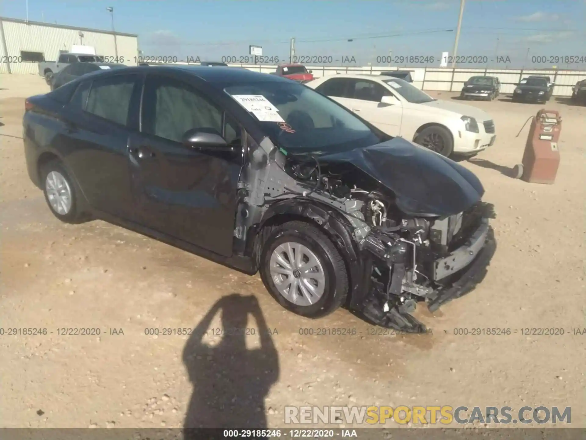 1 Photograph of a damaged car JTDKARFU9L3113307 TOYOTA PRIUS 2020