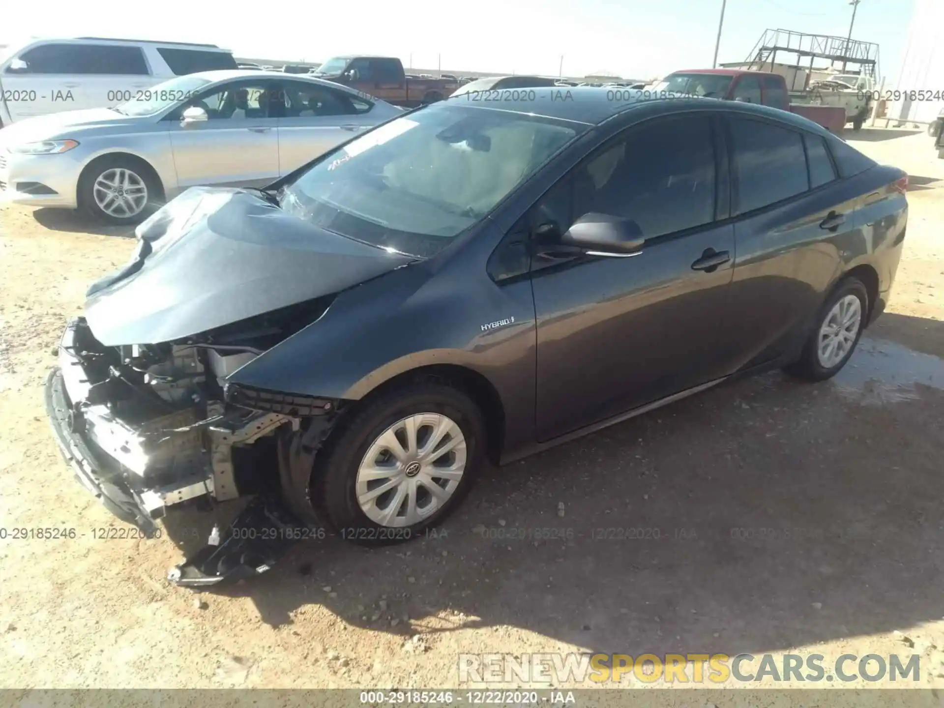 2 Photograph of a damaged car JTDKARFU9L3113307 TOYOTA PRIUS 2020