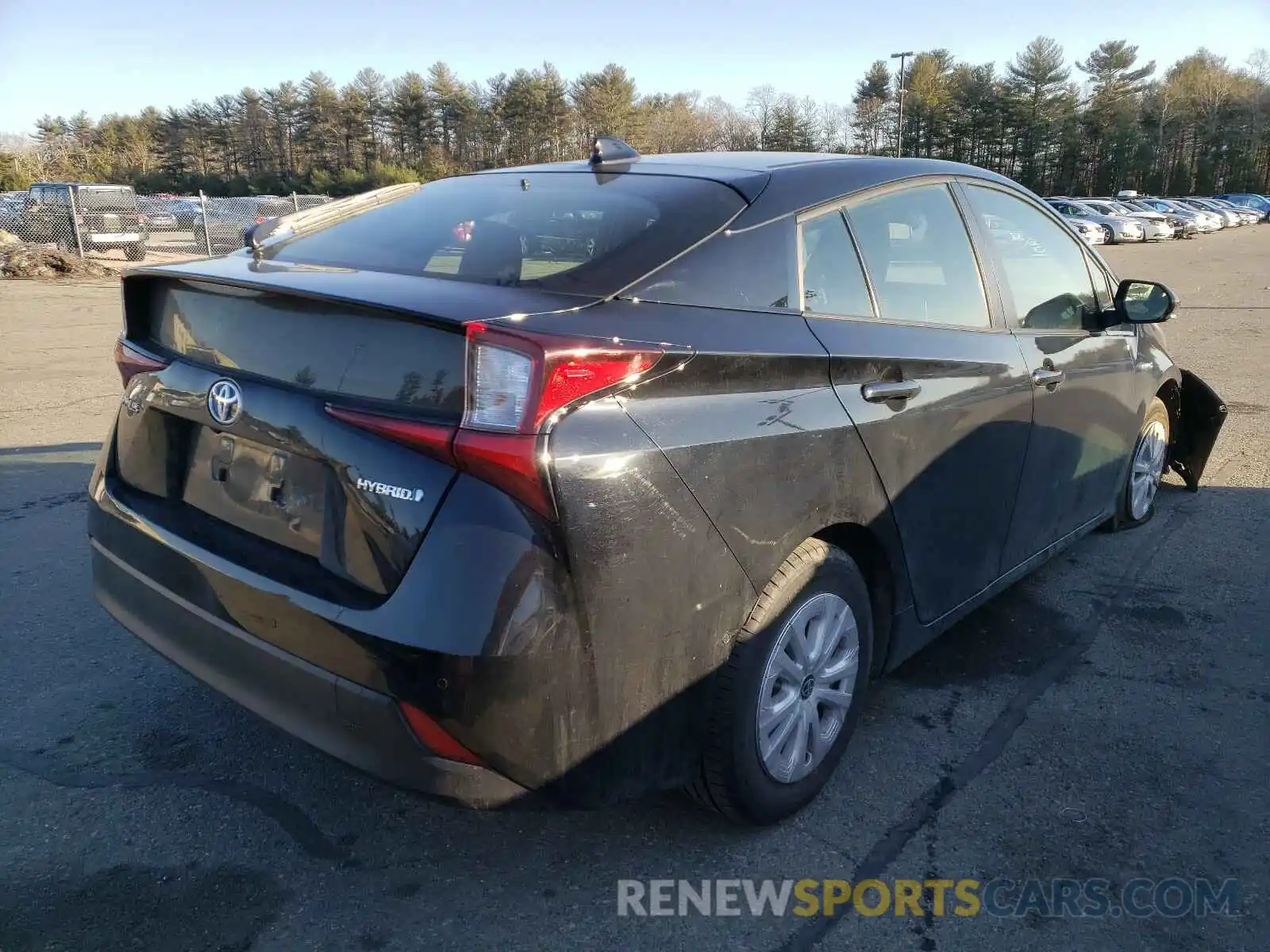 4 Photograph of a damaged car JTDKARFU9L3113615 TOYOTA PRIUS 2020