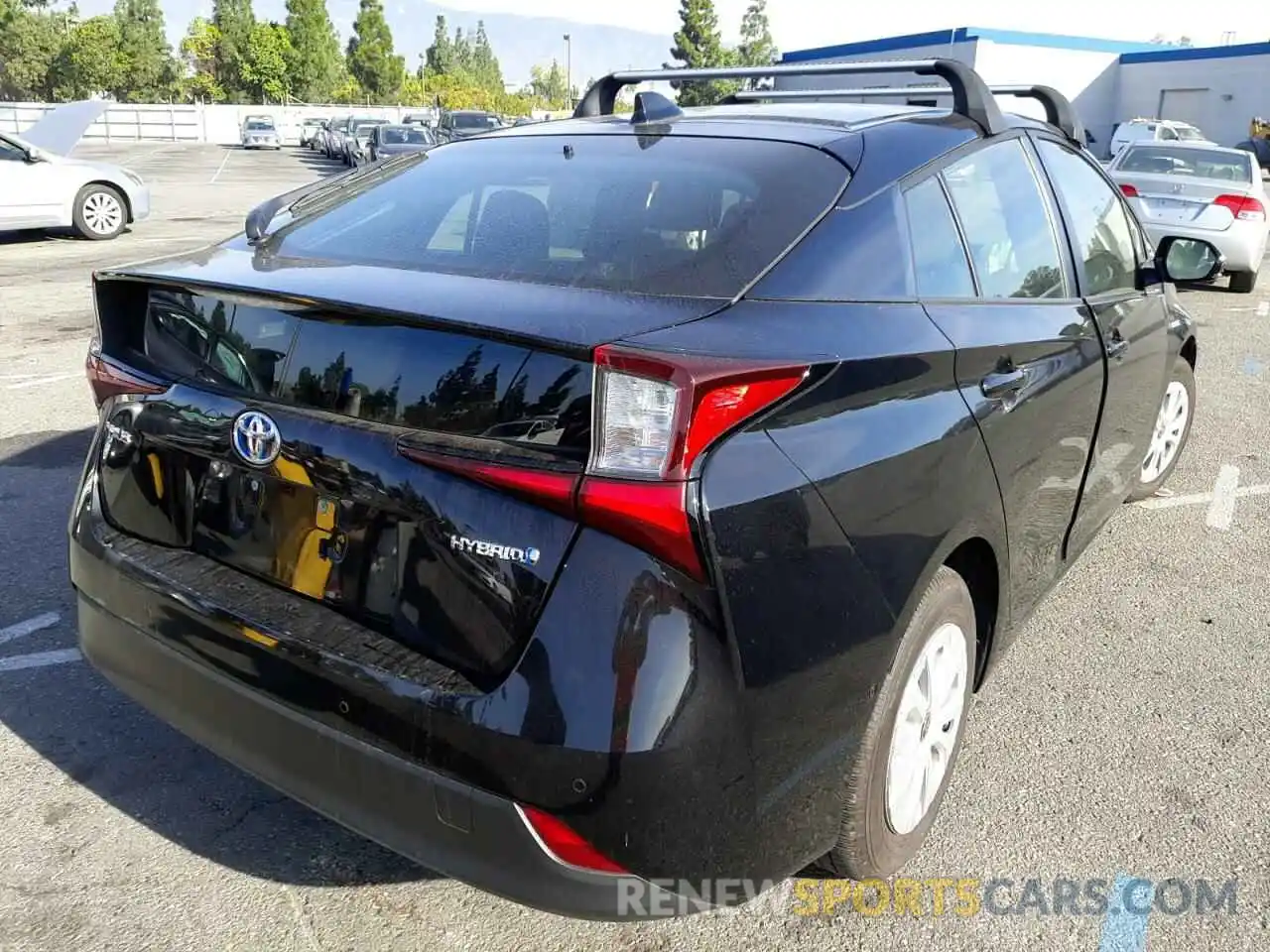 4 Photograph of a damaged car JTDKARFU9L3114120 TOYOTA PRIUS 2020