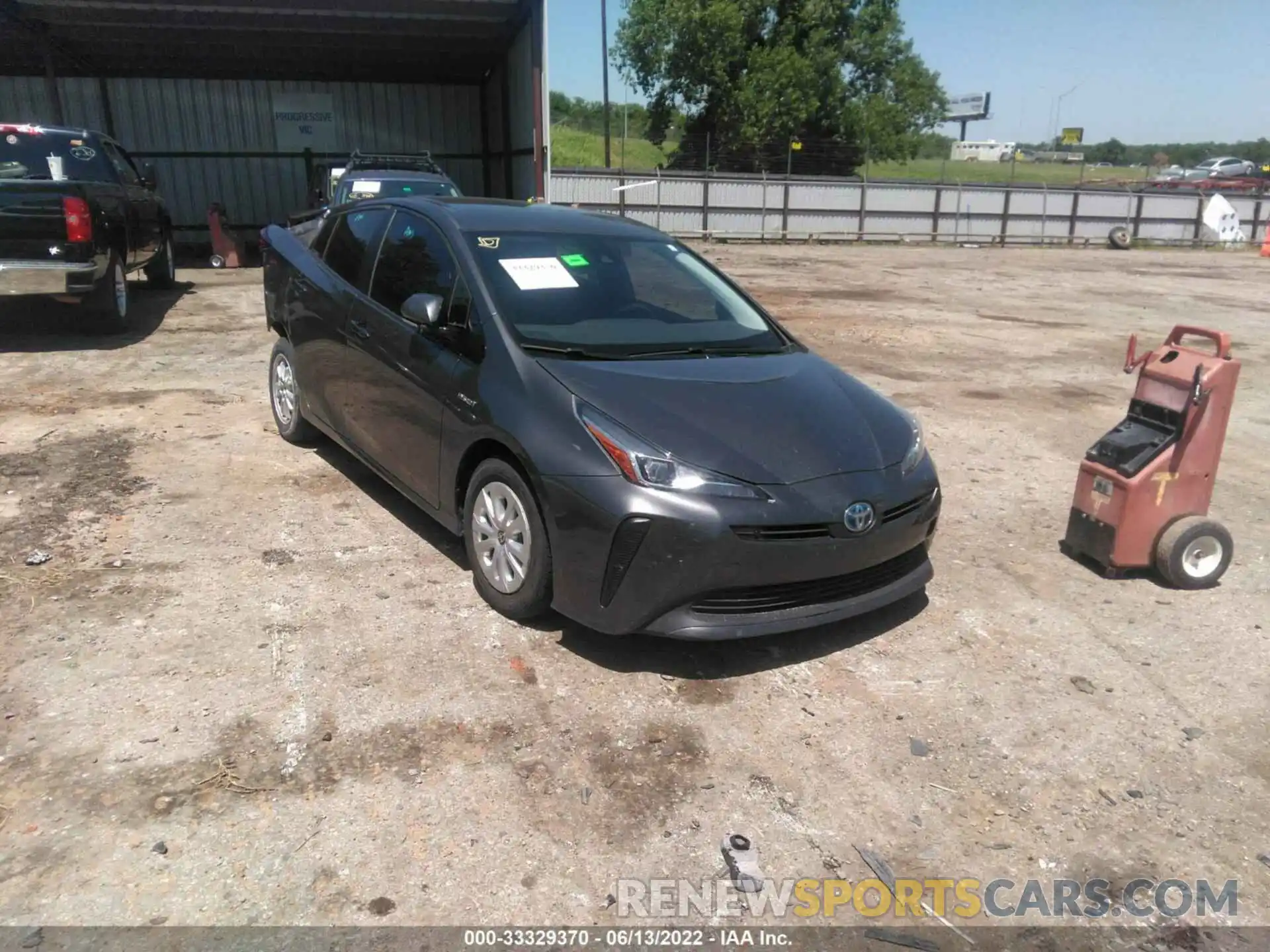 1 Photograph of a damaged car JTDKARFU9L3114926 TOYOTA PRIUS 2020