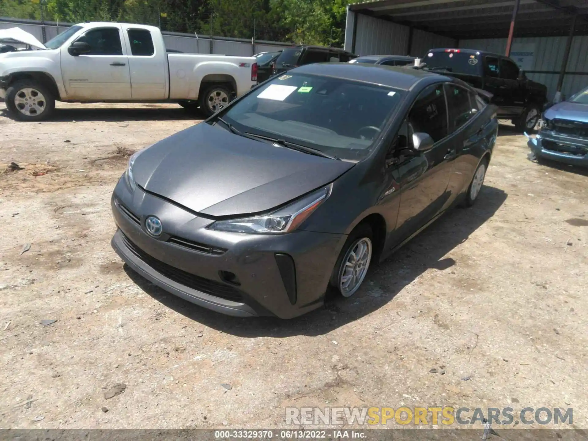 2 Photograph of a damaged car JTDKARFU9L3114926 TOYOTA PRIUS 2020