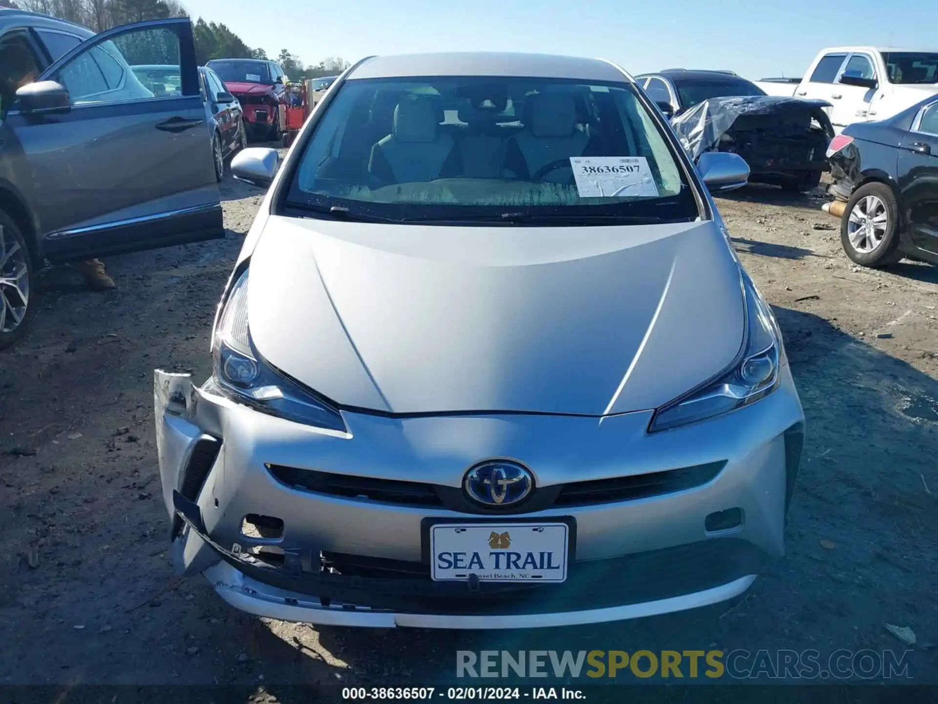 12 Photograph of a damaged car JTDKARFU9L3117650 TOYOTA PRIUS 2020