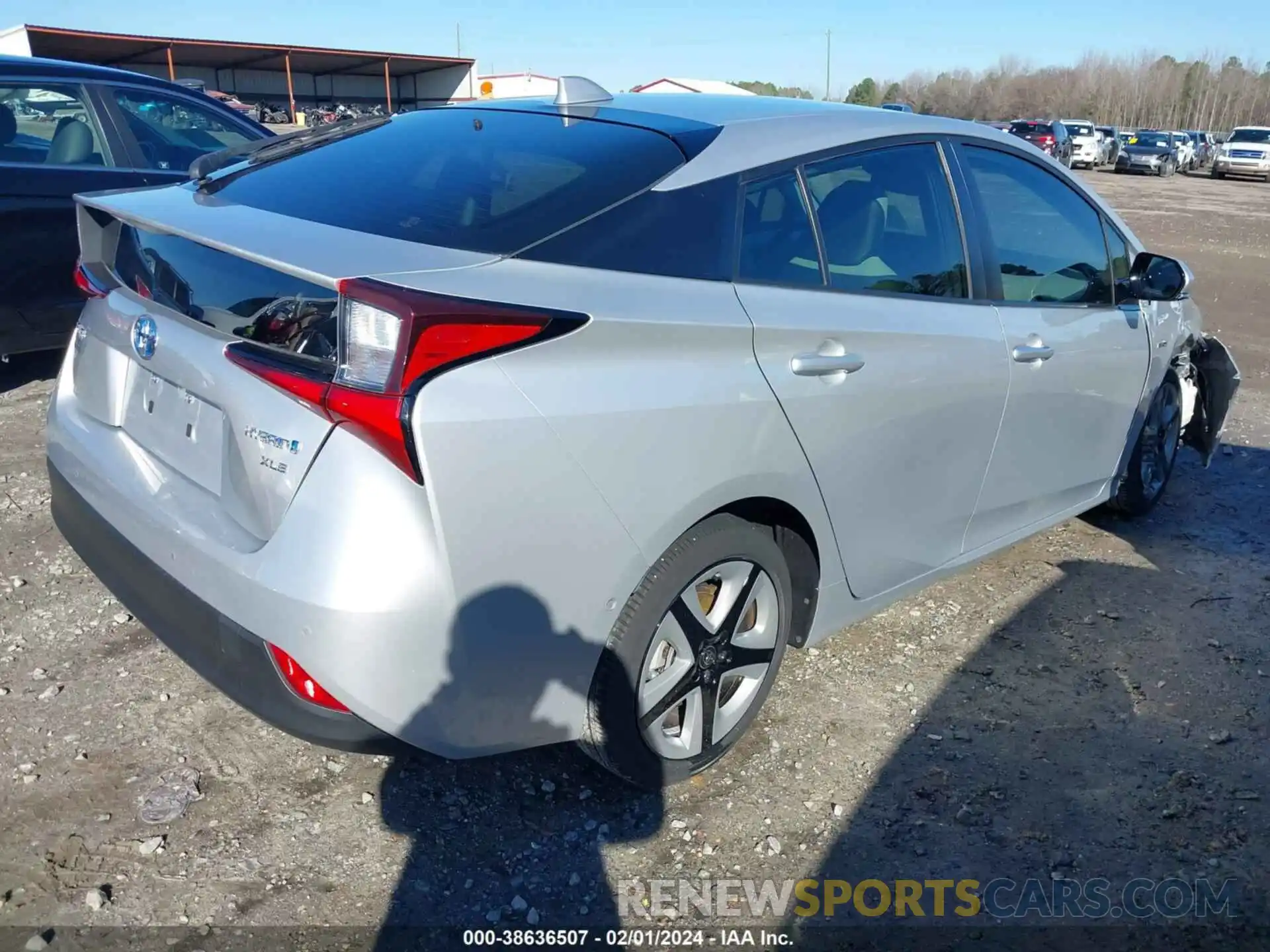 4 Photograph of a damaged car JTDKARFU9L3117650 TOYOTA PRIUS 2020