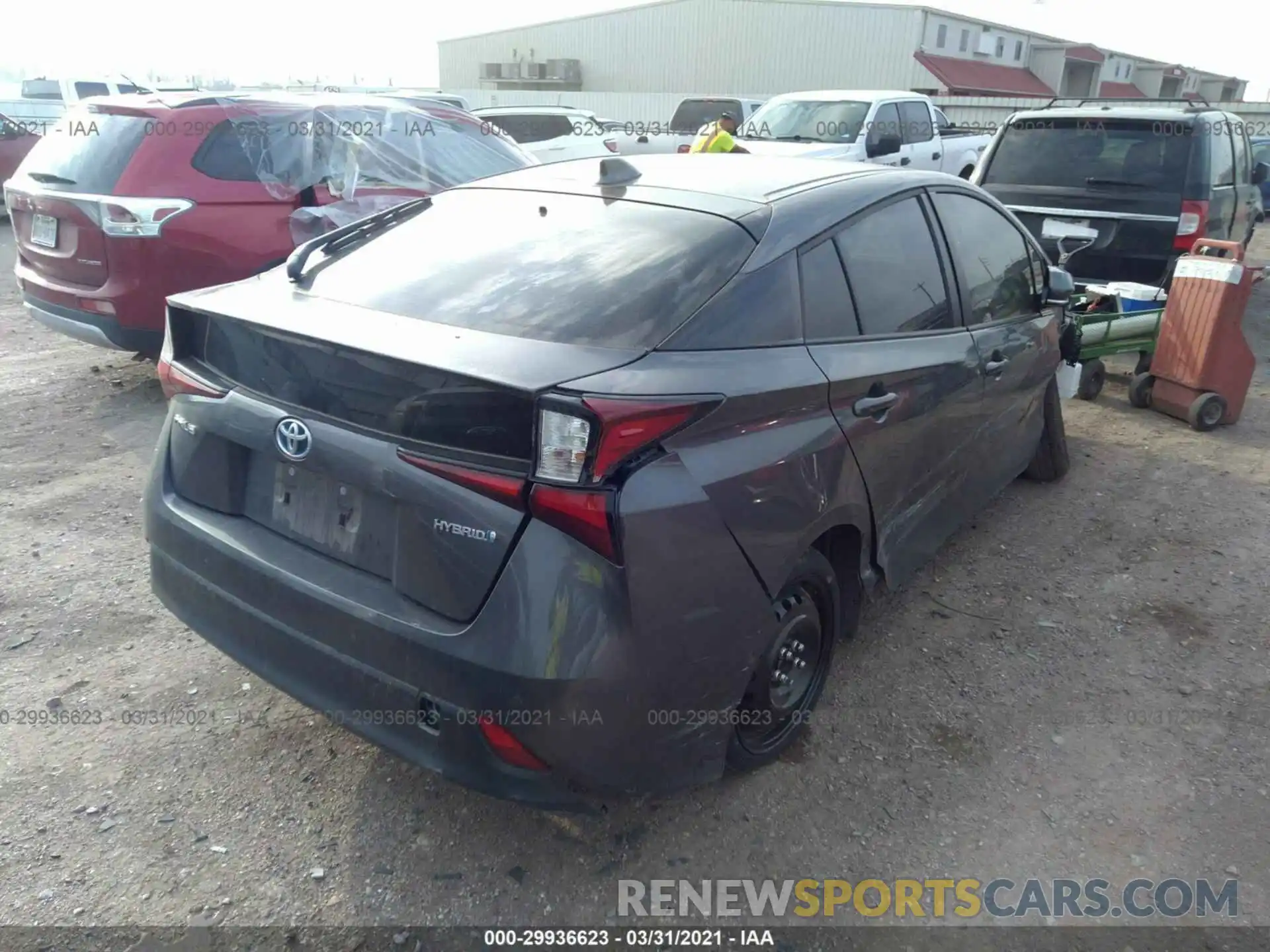 4 Photograph of a damaged car JTDKARFU9L3117888 TOYOTA PRIUS 2020