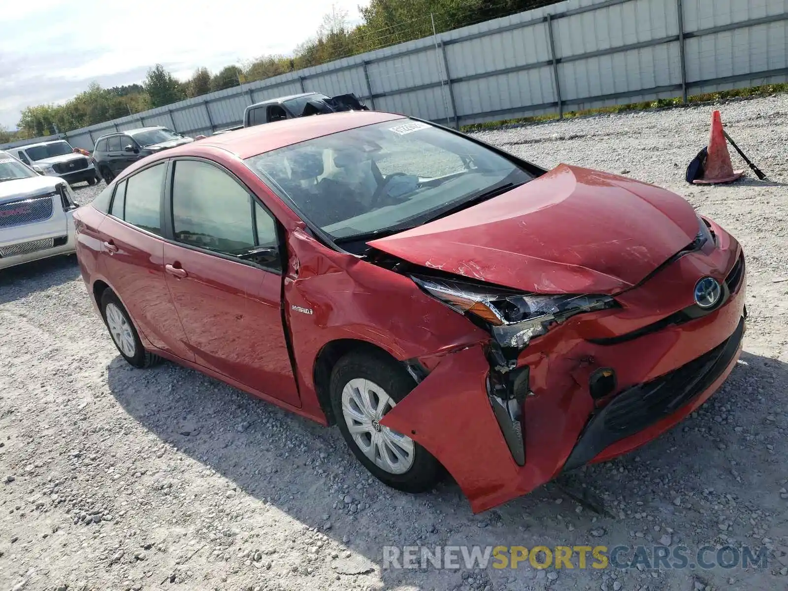 1 Photograph of a damaged car JTDKARFU9L3118698 TOYOTA PRIUS 2020