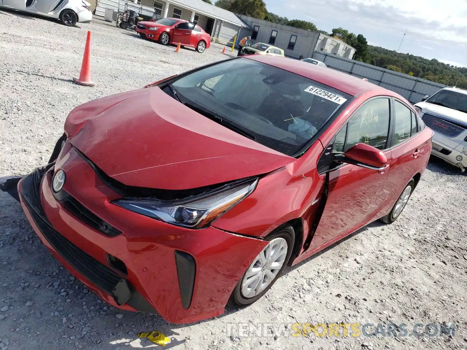 2 Photograph of a damaged car JTDKARFU9L3118698 TOYOTA PRIUS 2020