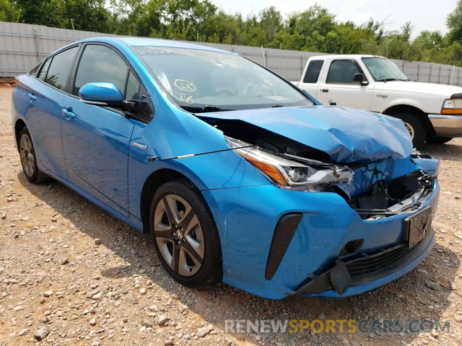 1 Photograph of a damaged car JTDKARFU9L3119379 TOYOTA PRIUS 2020