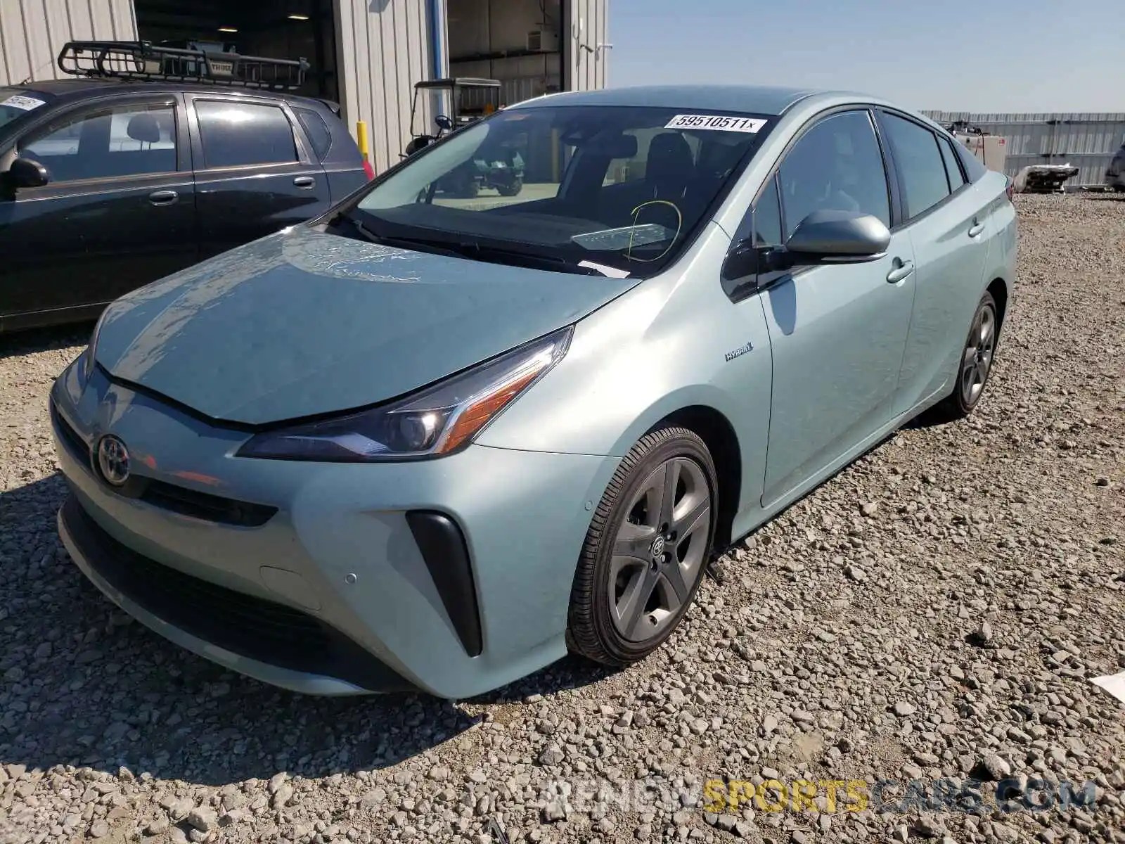 2 Photograph of a damaged car JTDKARFU9L3120323 TOYOTA PRIUS 2020