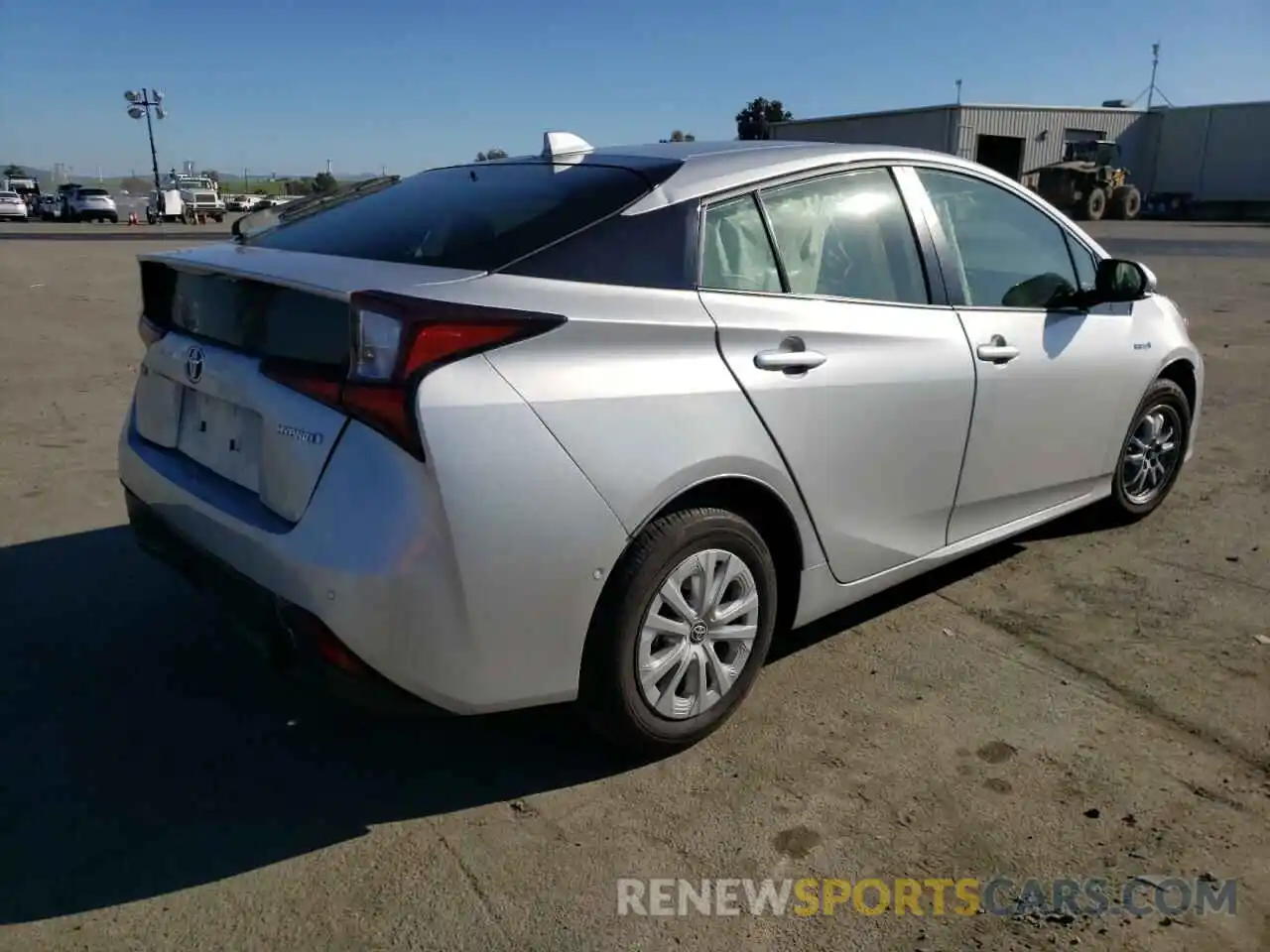 4 Photograph of a damaged car JTDKARFU9L3121861 TOYOTA PRIUS 2020