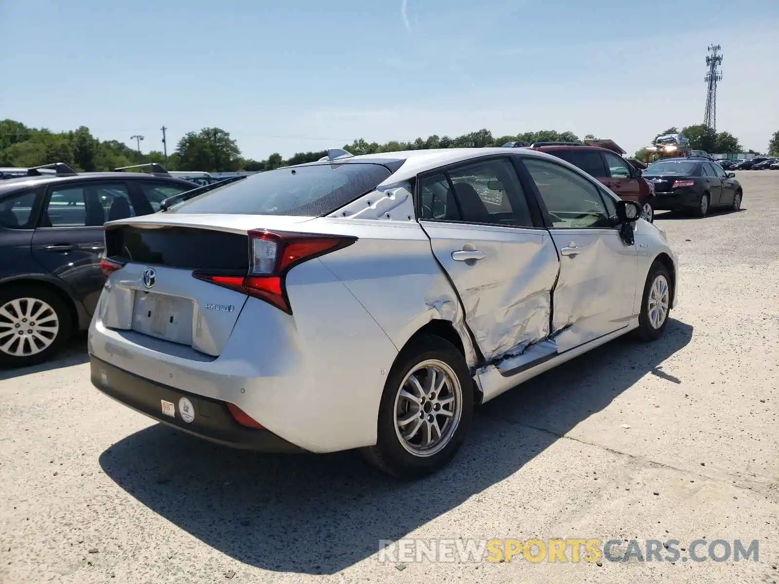 9 Photograph of a damaged car JTDKARFUXL3103417 TOYOTA PRIUS 2020