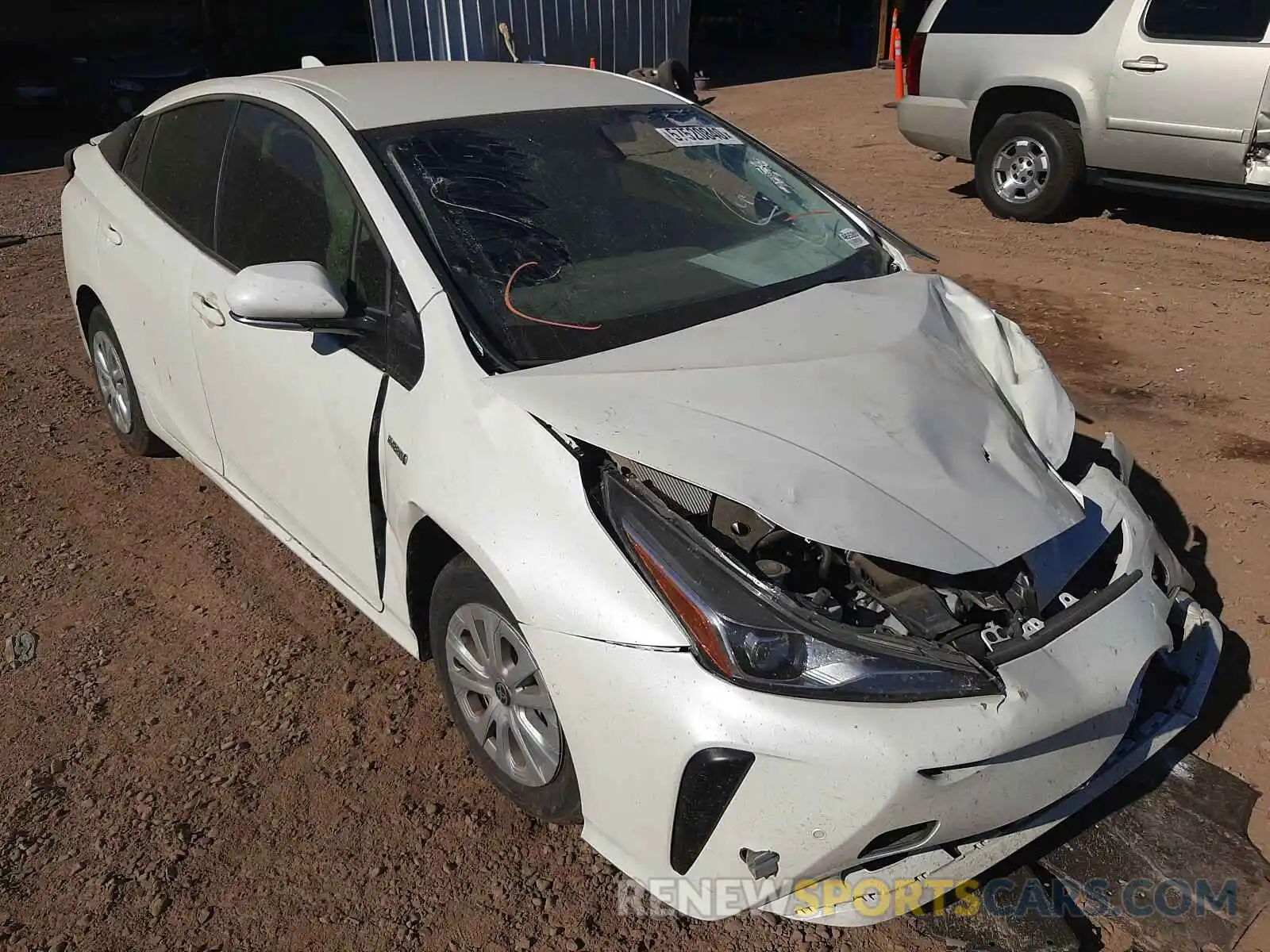 1 Photograph of a damaged car JTDKARFUXL3105877 TOYOTA PRIUS 2020