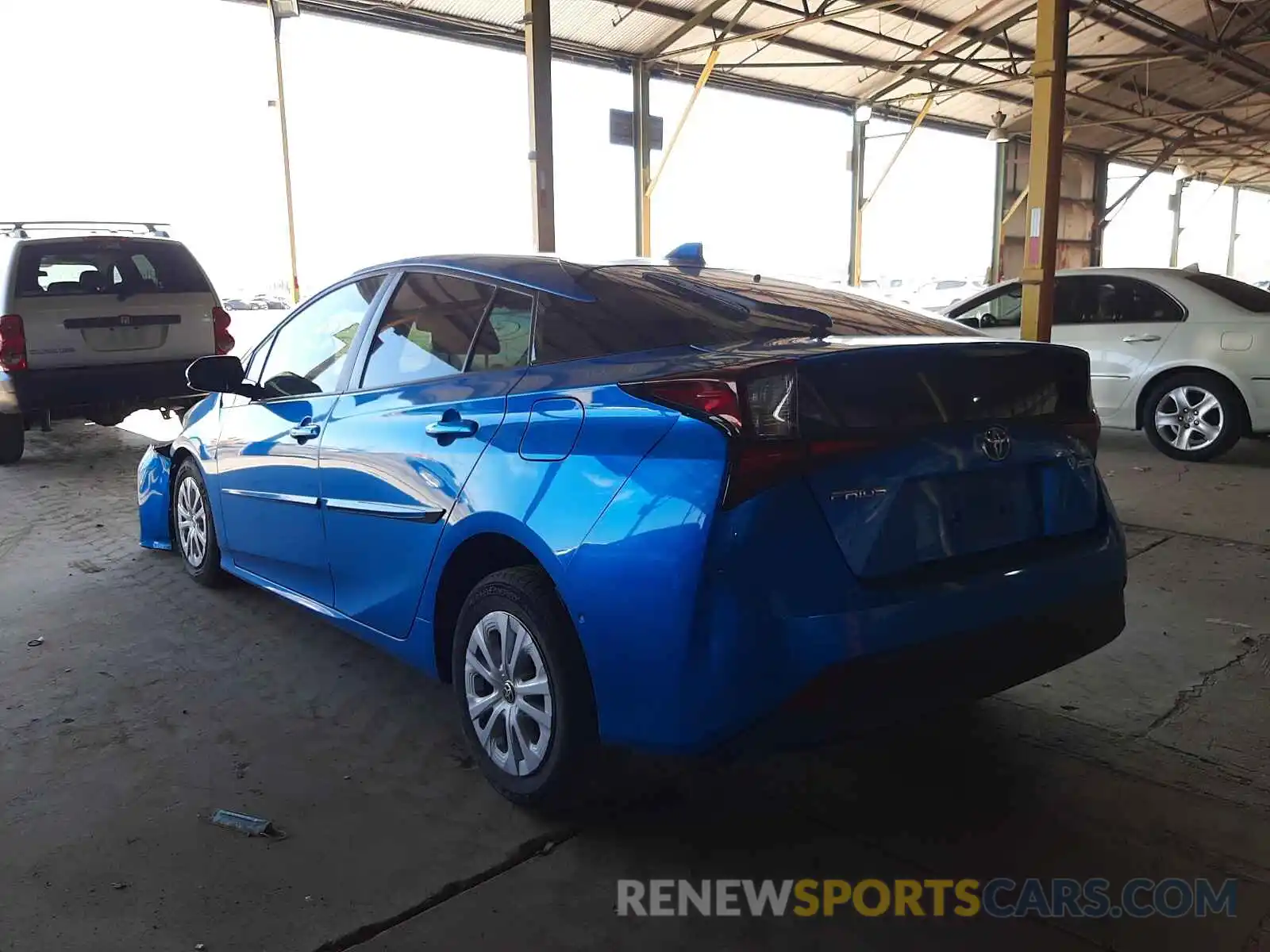 3 Photograph of a damaged car JTDKARFUXL3106866 TOYOTA PRIUS 2020