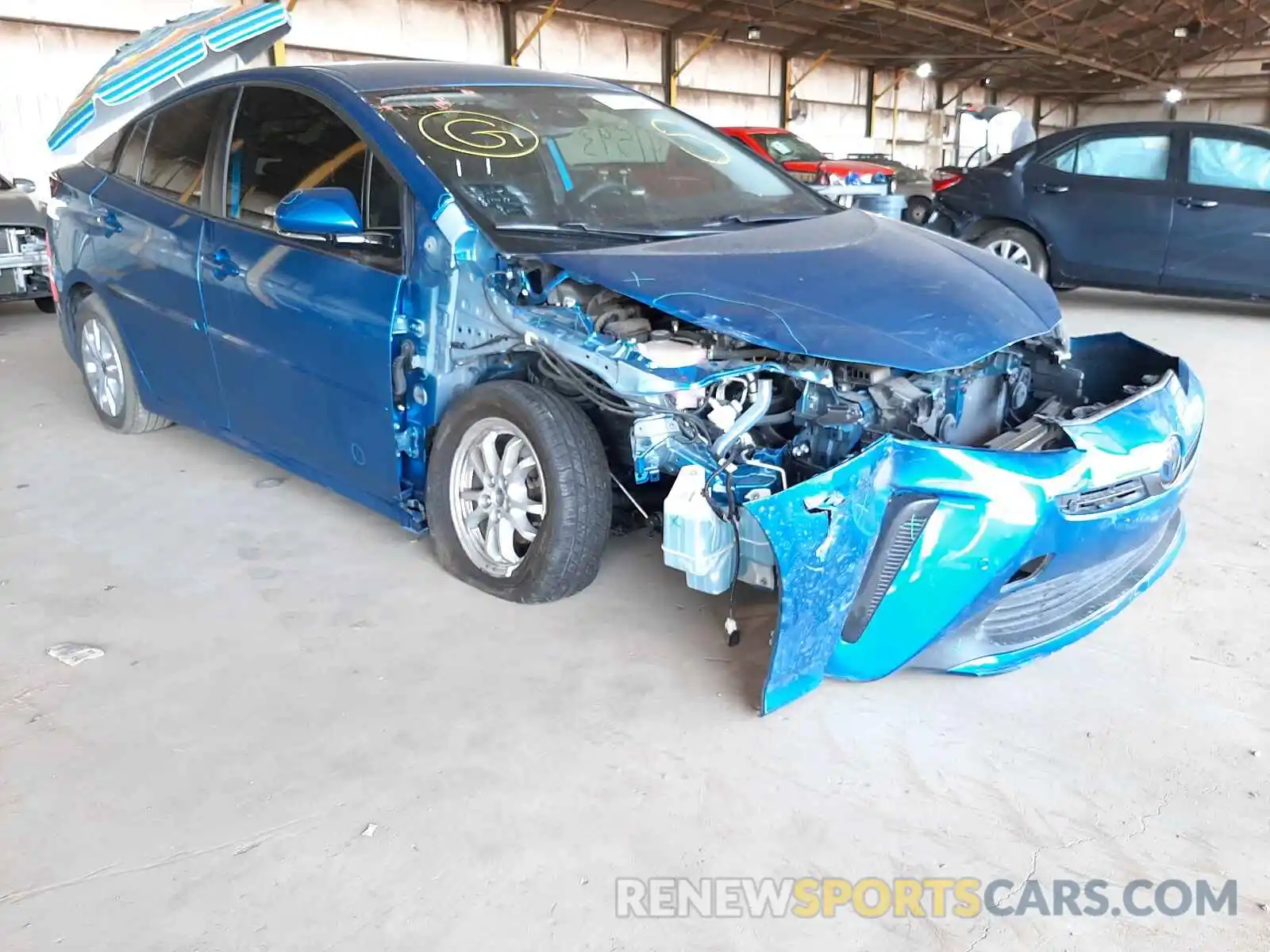 9 Photograph of a damaged car JTDKARFUXL3106866 TOYOTA PRIUS 2020