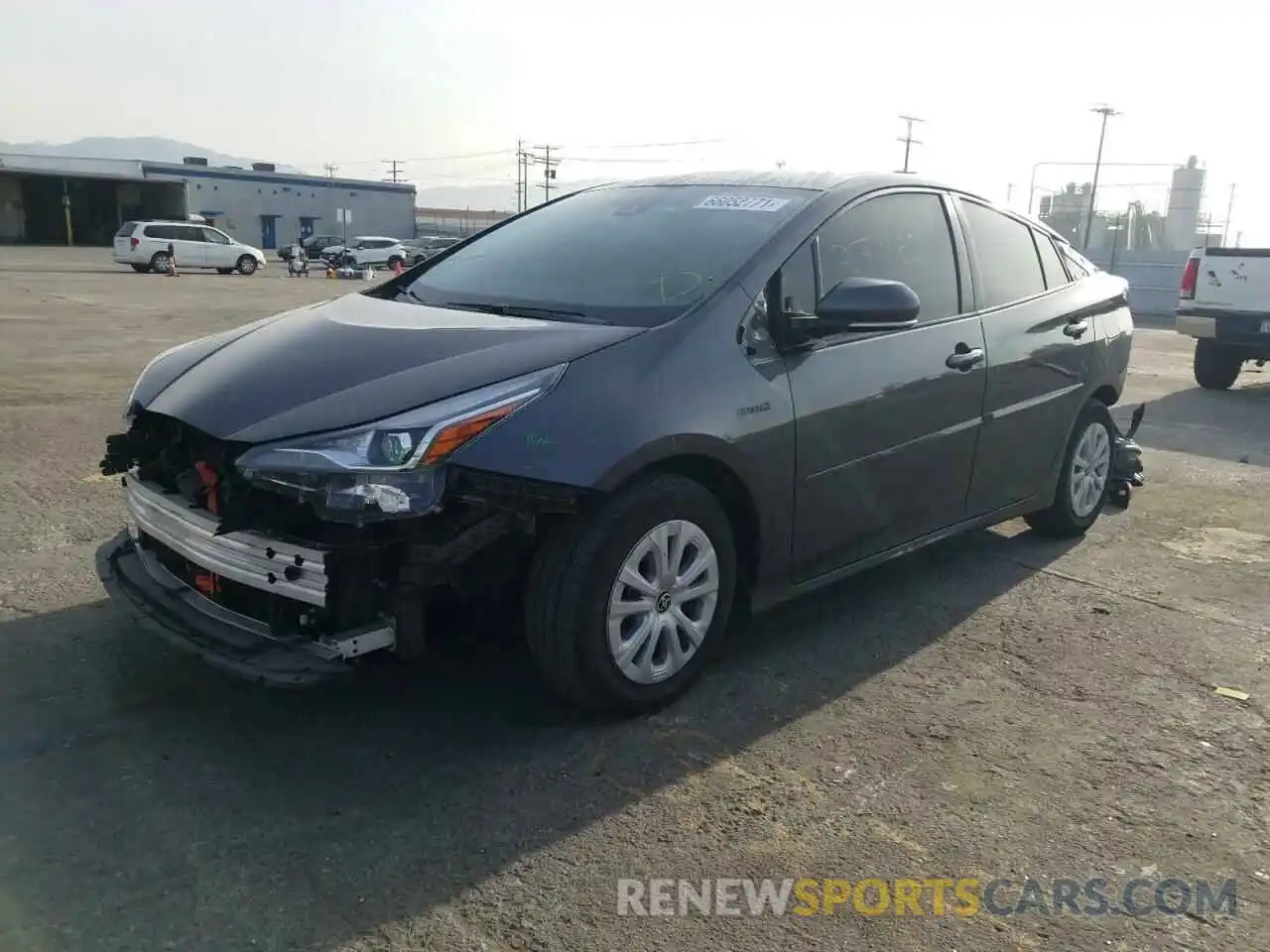 2 Photograph of a damaged car JTDKARFUXL3107662 TOYOTA PRIUS 2020