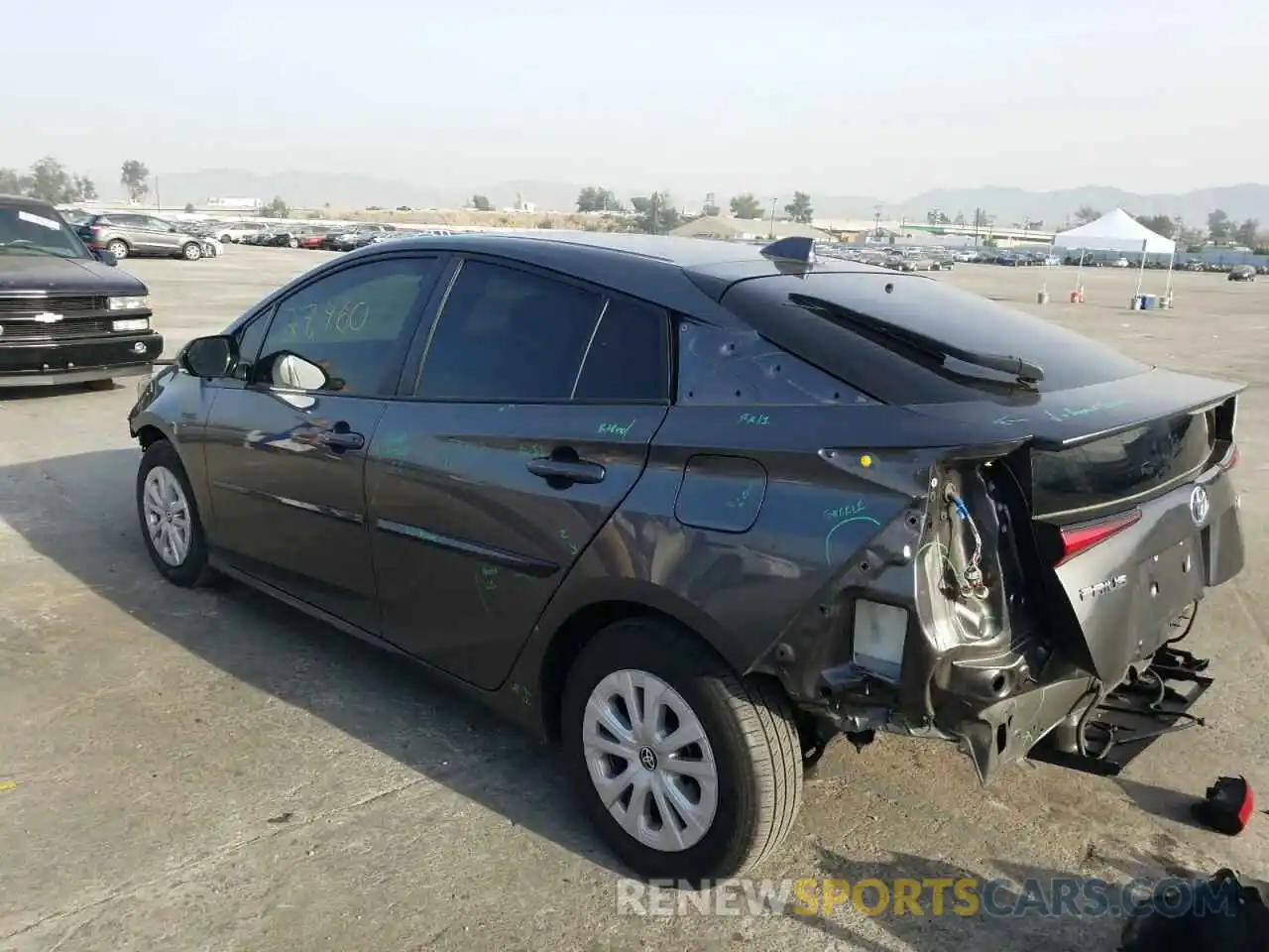 3 Photograph of a damaged car JTDKARFUXL3107662 TOYOTA PRIUS 2020