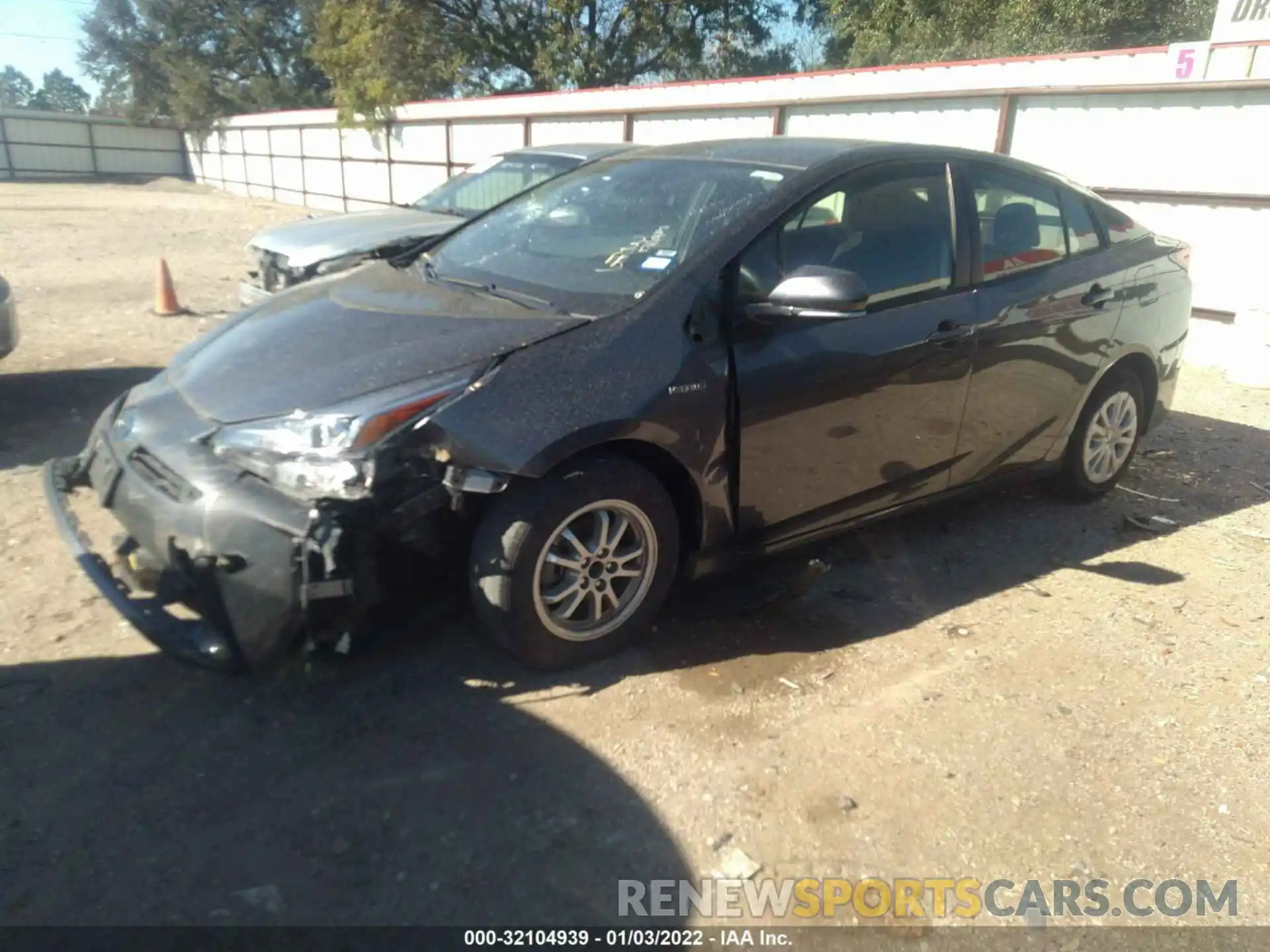 2 Photograph of a damaged car JTDKARFUXL3108861 TOYOTA PRIUS 2020