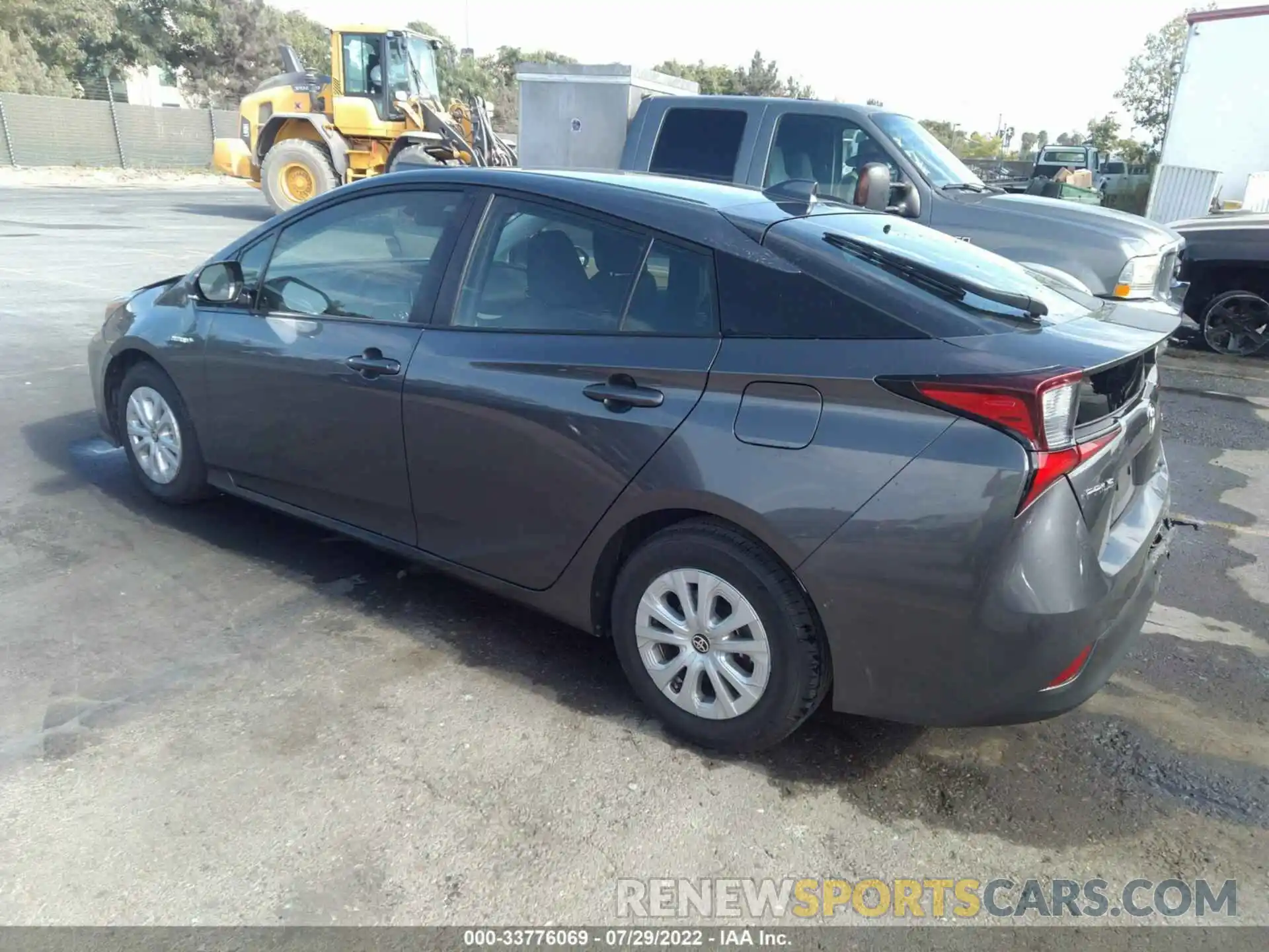 3 Photograph of a damaged car JTDKARFUXL3109041 TOYOTA PRIUS 2020