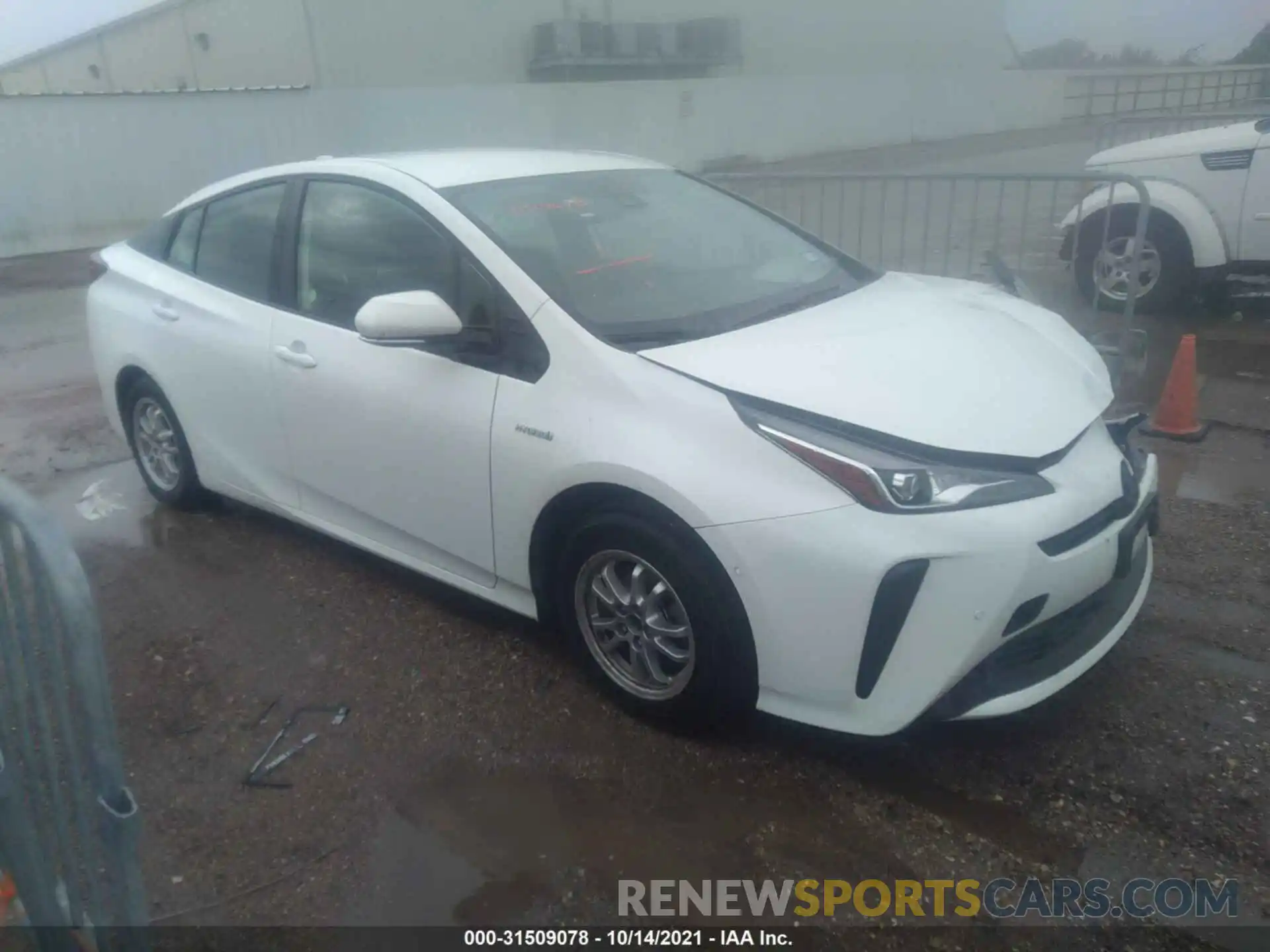 1 Photograph of a damaged car JTDKARFUXL3109959 TOYOTA PRIUS 2020