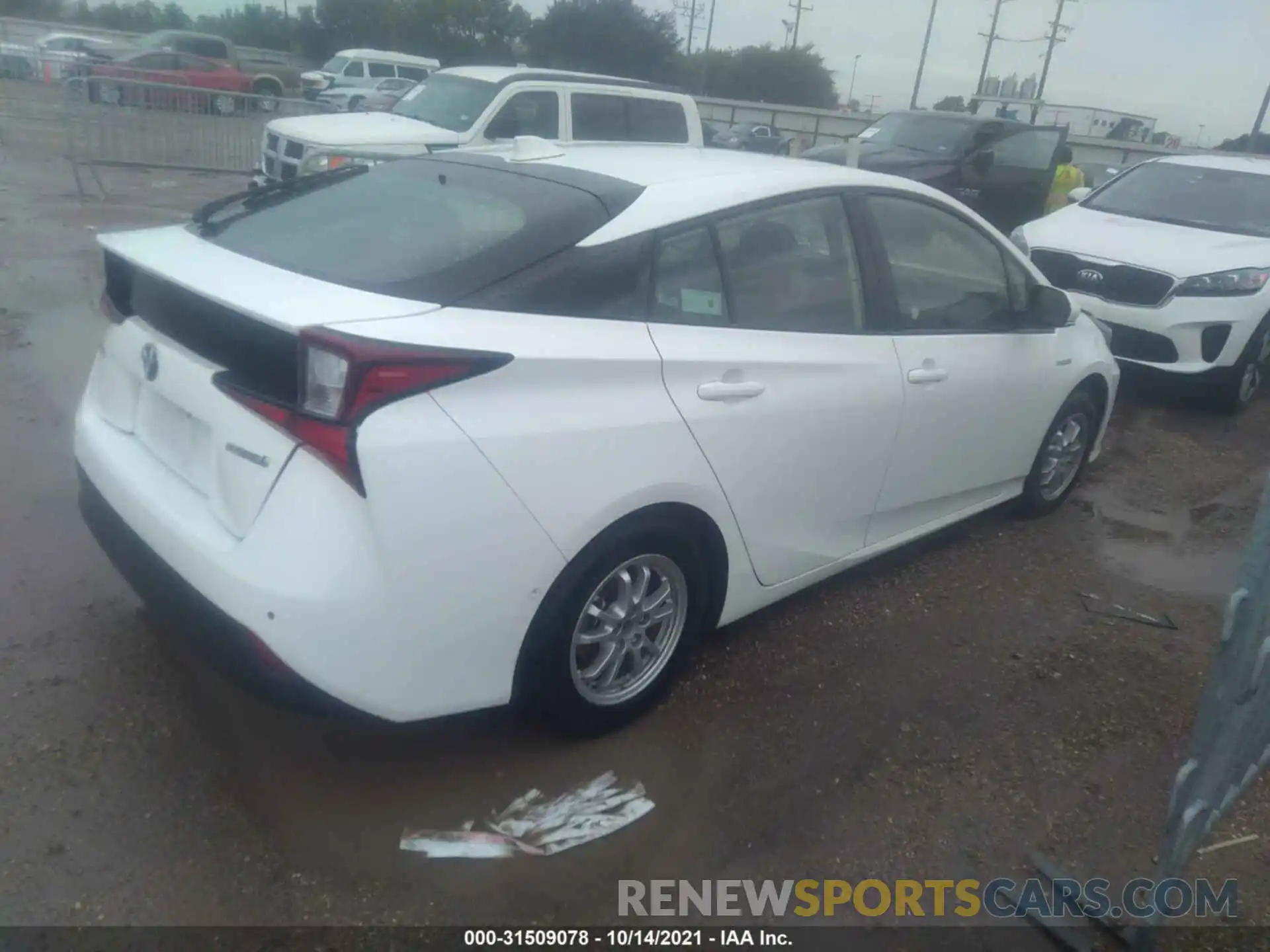 4 Photograph of a damaged car JTDKARFUXL3109959 TOYOTA PRIUS 2020