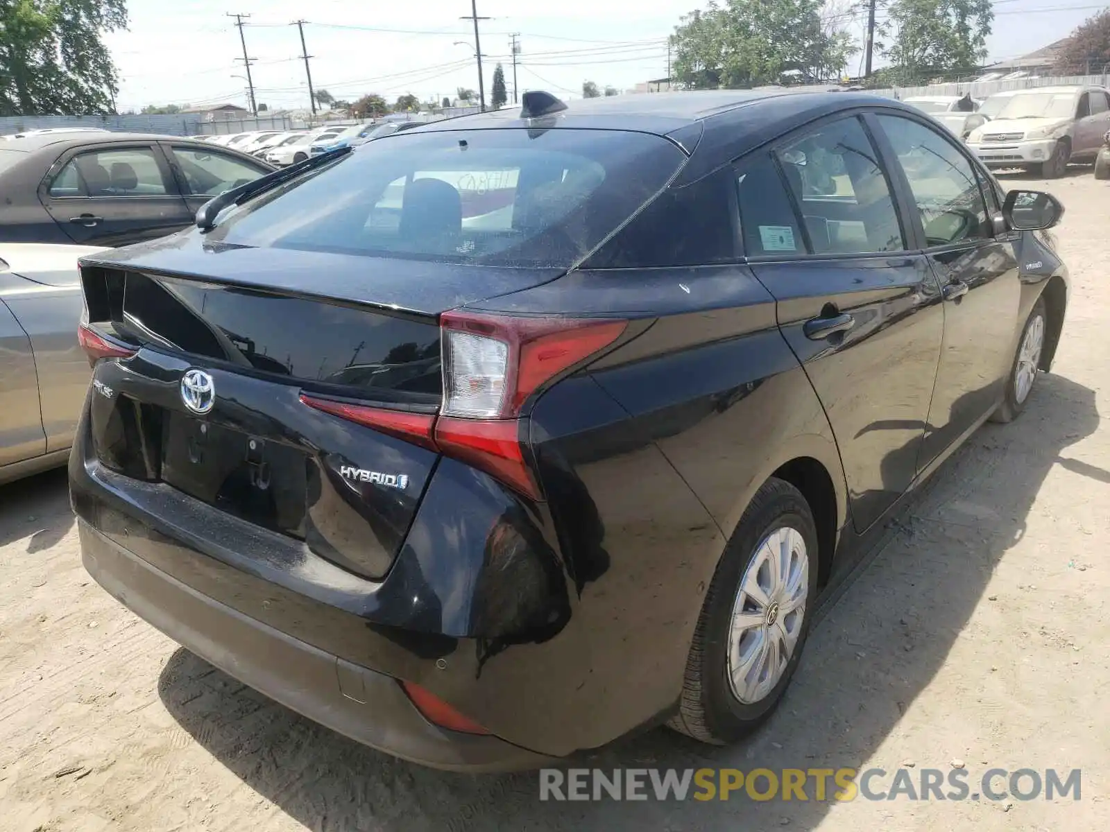 4 Photograph of a damaged car JTDKARFUXL3110898 TOYOTA PRIUS 2020