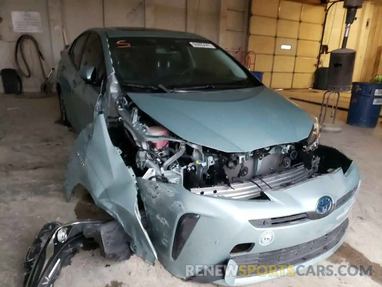 1 Photograph of a damaged car JTDKARFUXL3111369 TOYOTA PRIUS 2020