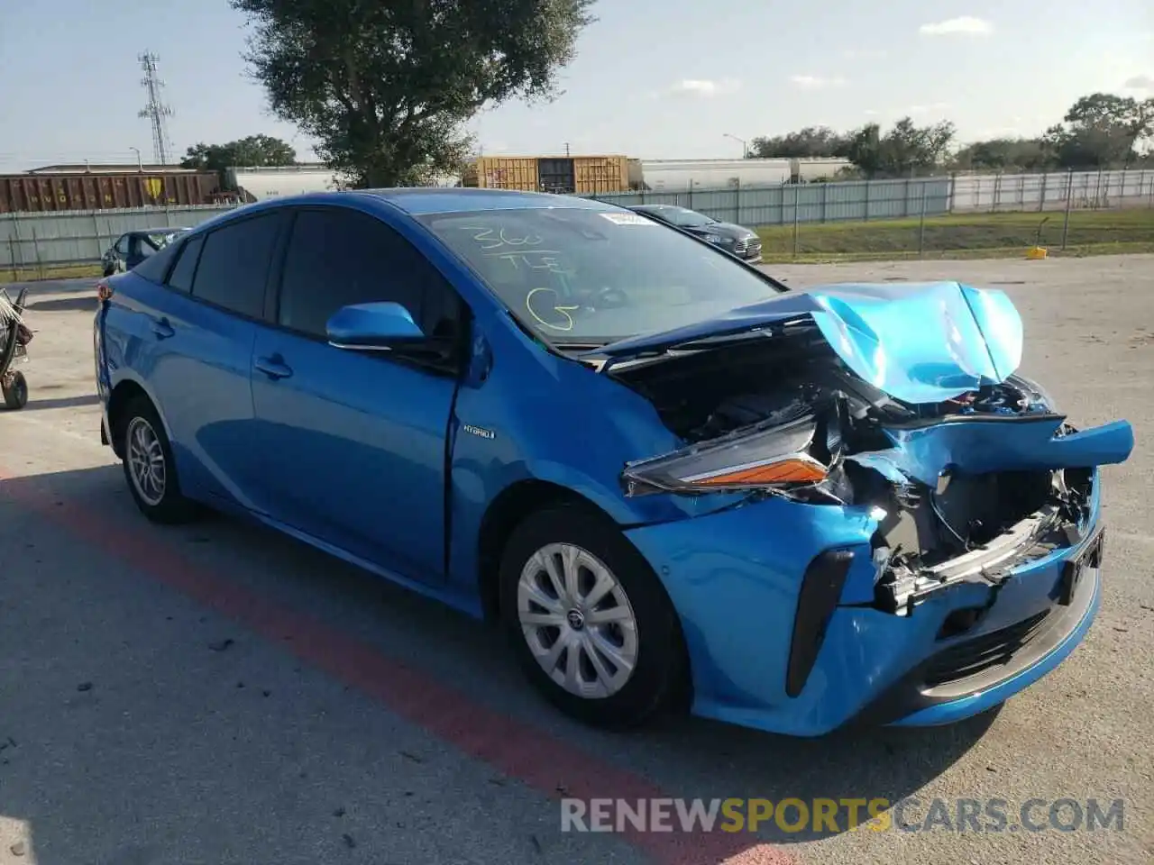 1 Photograph of a damaged car JTDKARFUXL3111615 TOYOTA PRIUS 2020