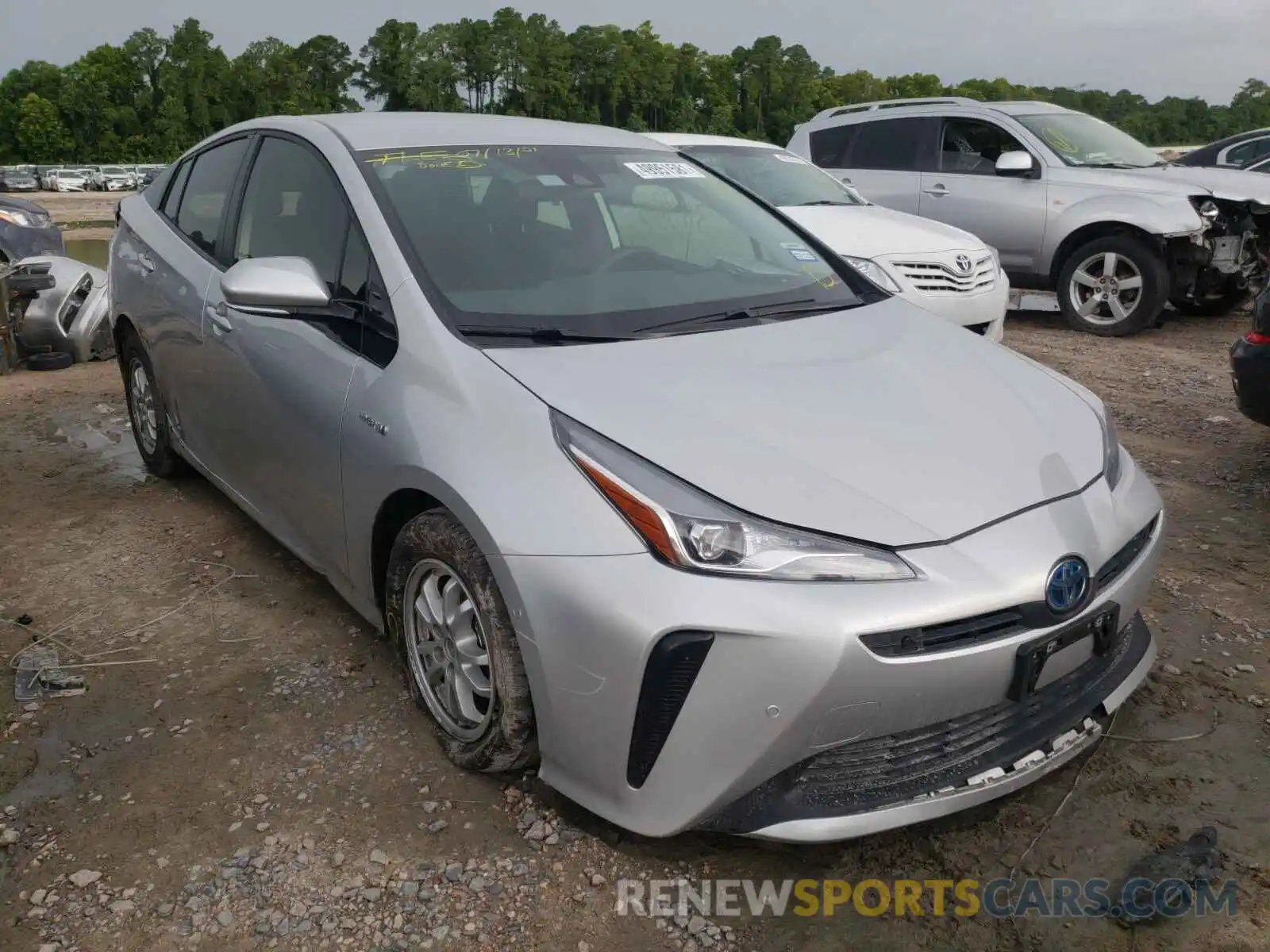 1 Photograph of a damaged car JTDKARFUXL3112196 TOYOTA PRIUS 2020