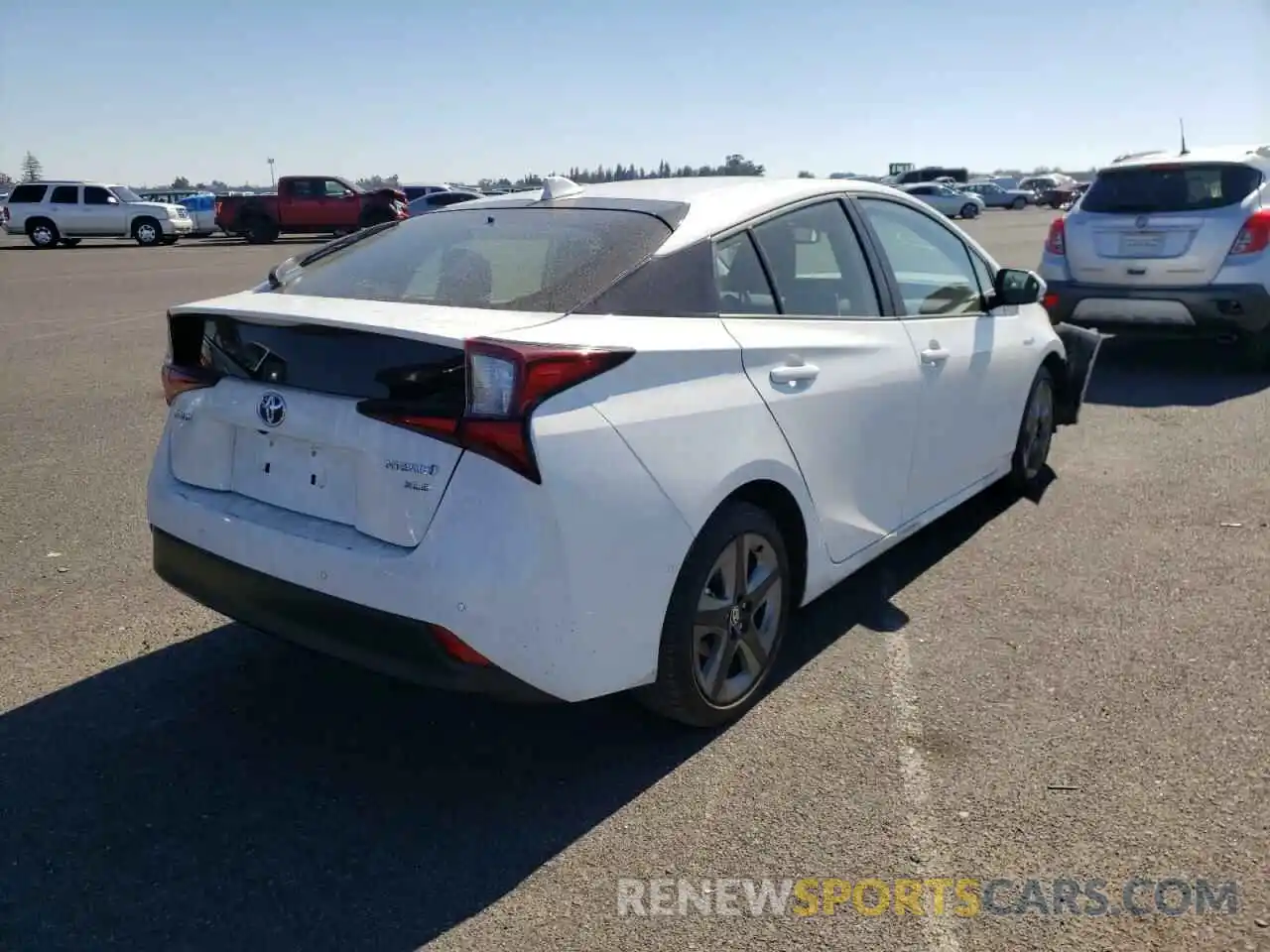 4 Photograph of a damaged car JTDKARFUXL3112747 TOYOTA PRIUS 2020