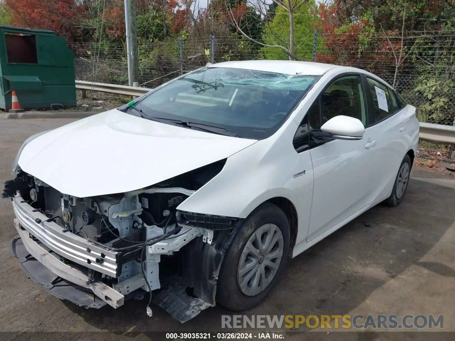 2 Photograph of a damaged car JTDKARFUXL3112778 TOYOTA PRIUS 2020