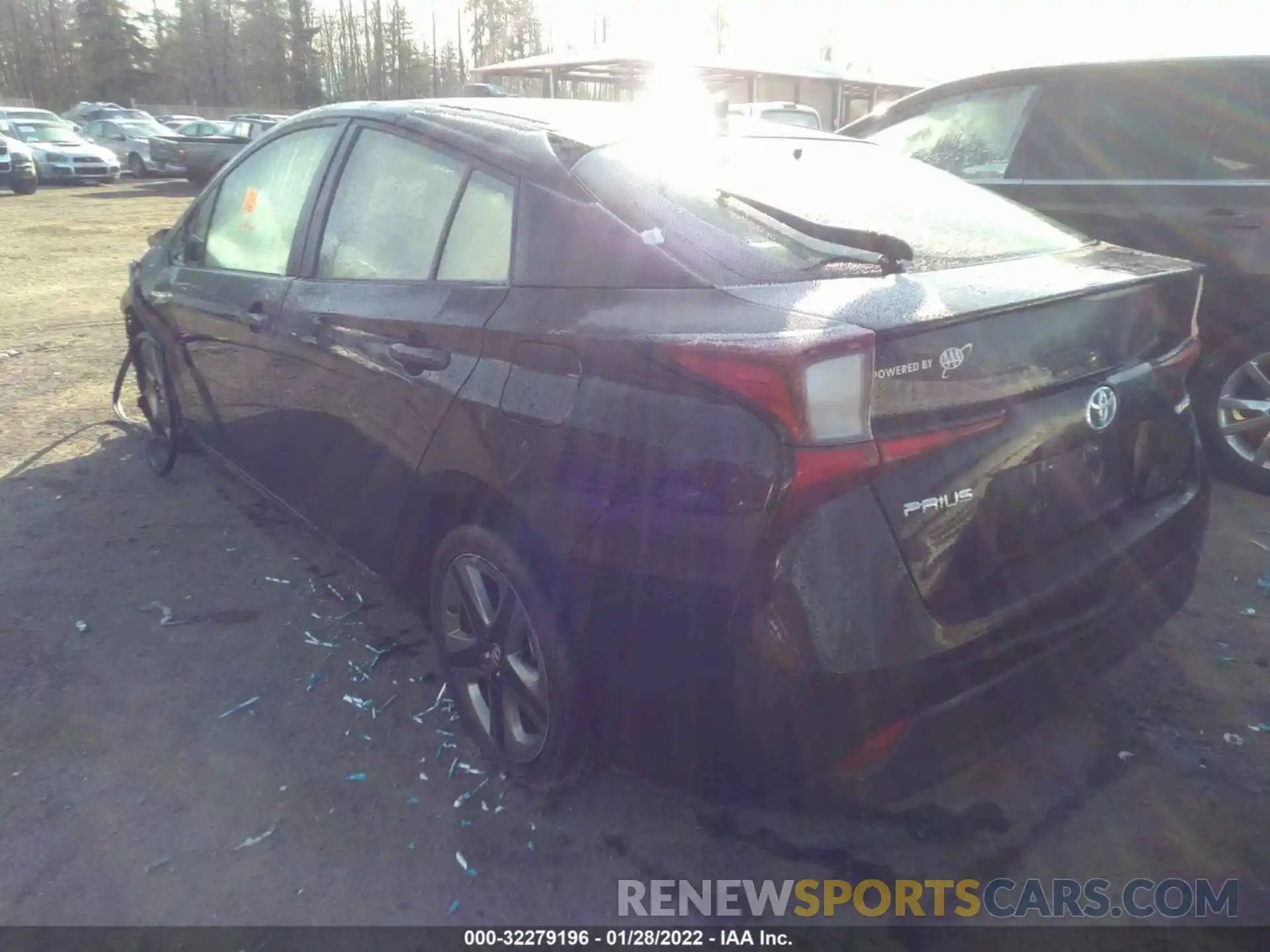 3 Photograph of a damaged car JTDKARFUXL3115826 TOYOTA PRIUS 2020