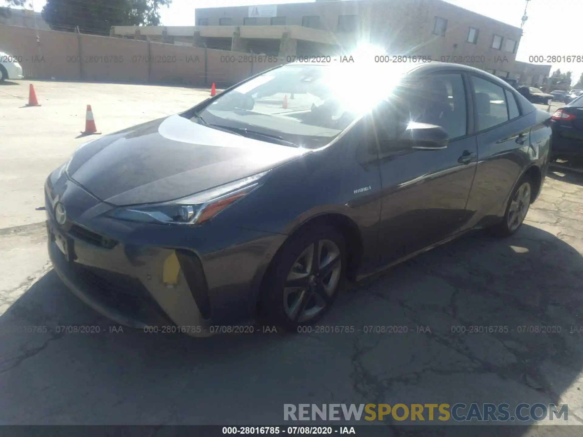 2 Photograph of a damaged car JTDKARFUXL3117642 TOYOTA PRIUS 2020