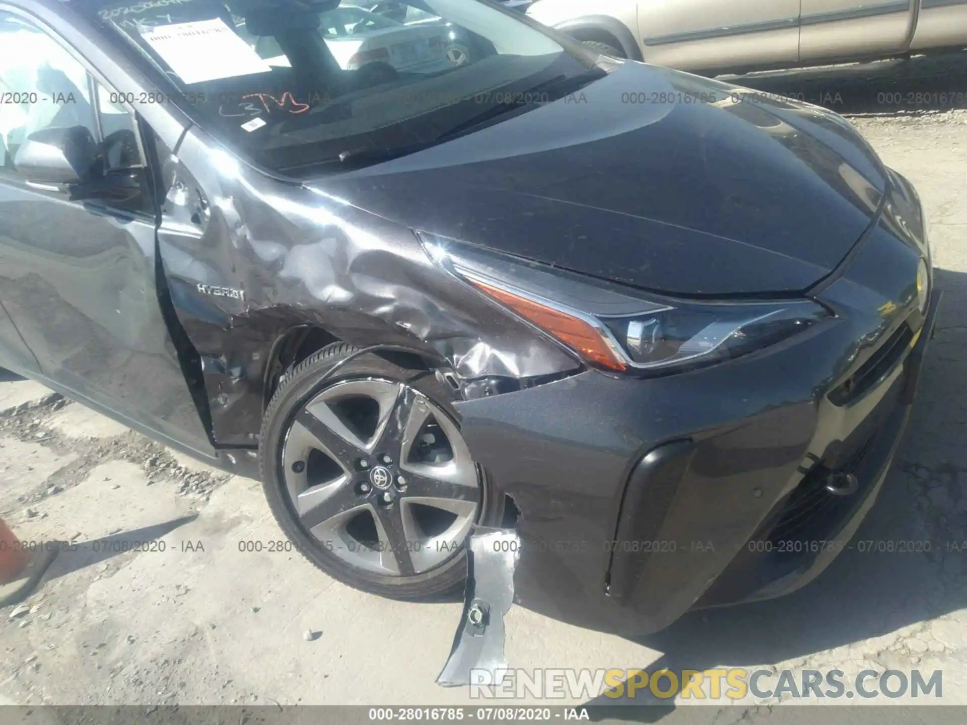 6 Photograph of a damaged car JTDKARFUXL3117642 TOYOTA PRIUS 2020