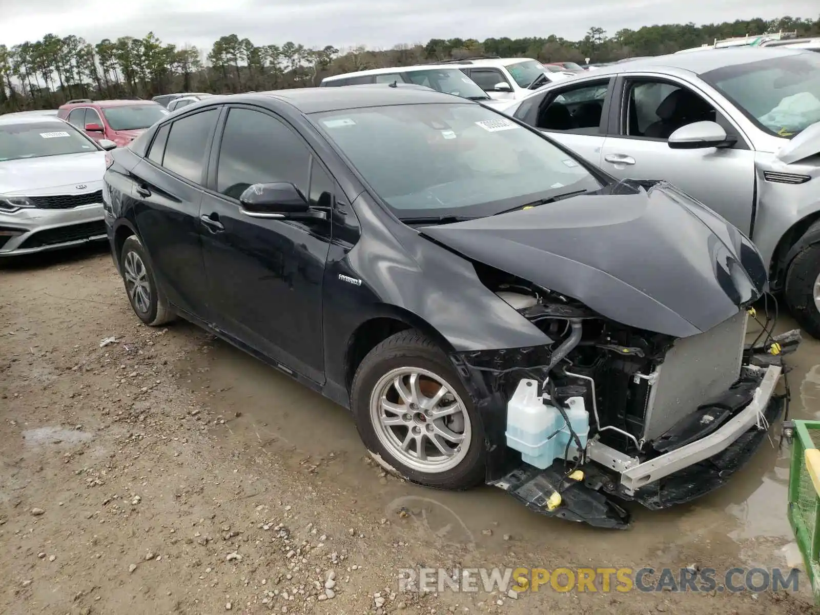 1 Photograph of a damaged car JTDKARFUXL3118452 TOYOTA PRIUS 2020