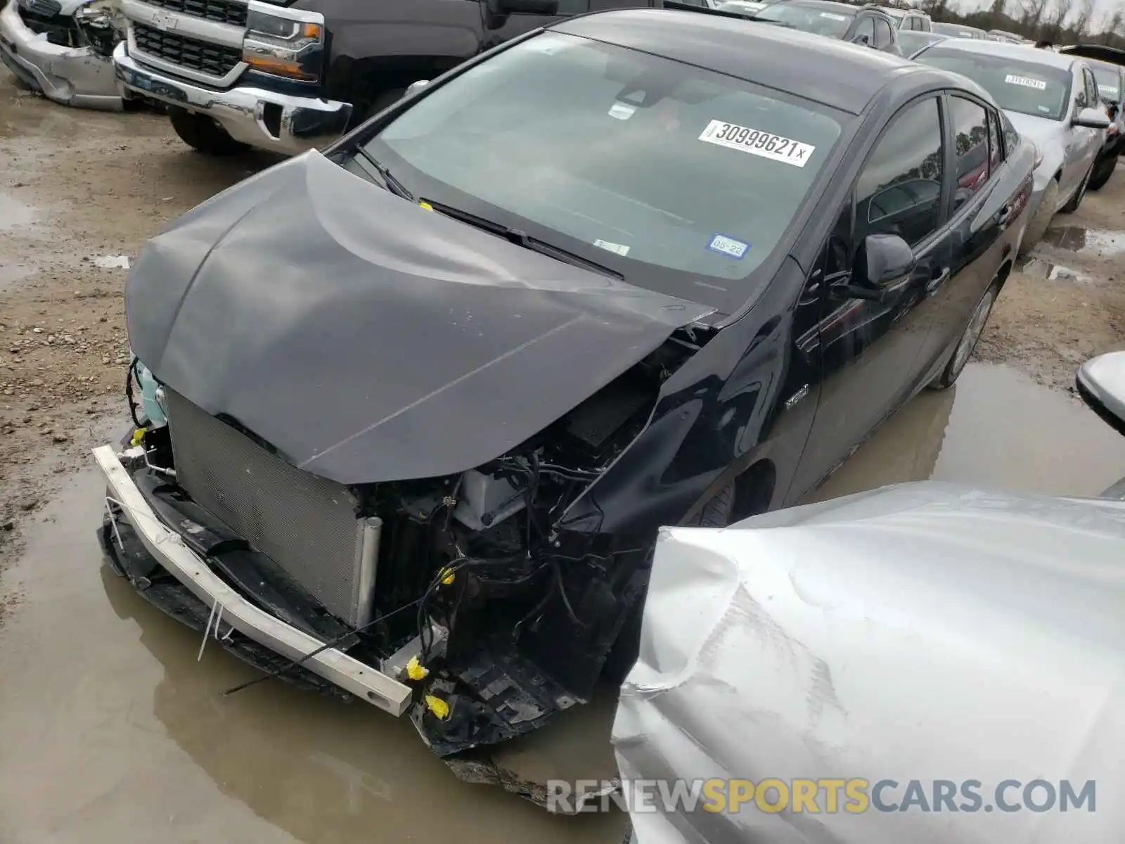 2 Photograph of a damaged car JTDKARFUXL3118452 TOYOTA PRIUS 2020