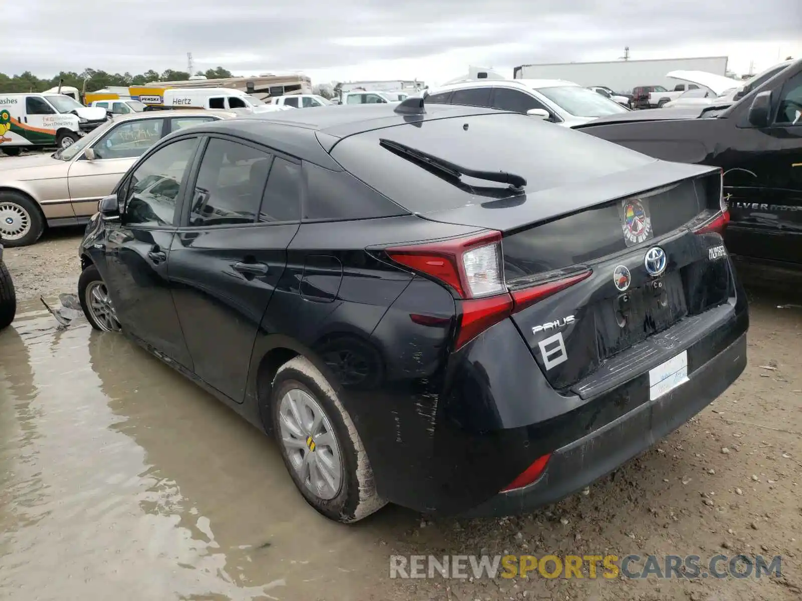 3 Photograph of a damaged car JTDKARFUXL3118452 TOYOTA PRIUS 2020