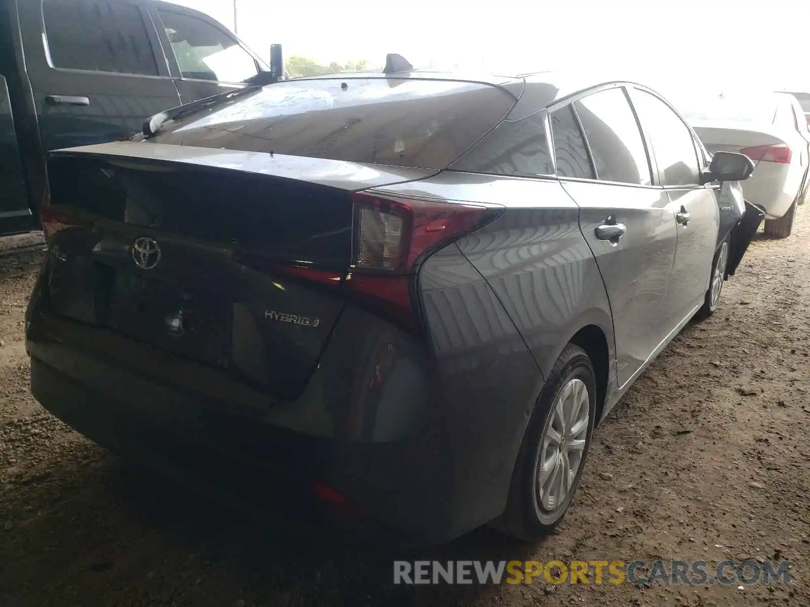 4 Photograph of a damaged car JTDKARFUXL3118693 TOYOTA PRIUS 2020