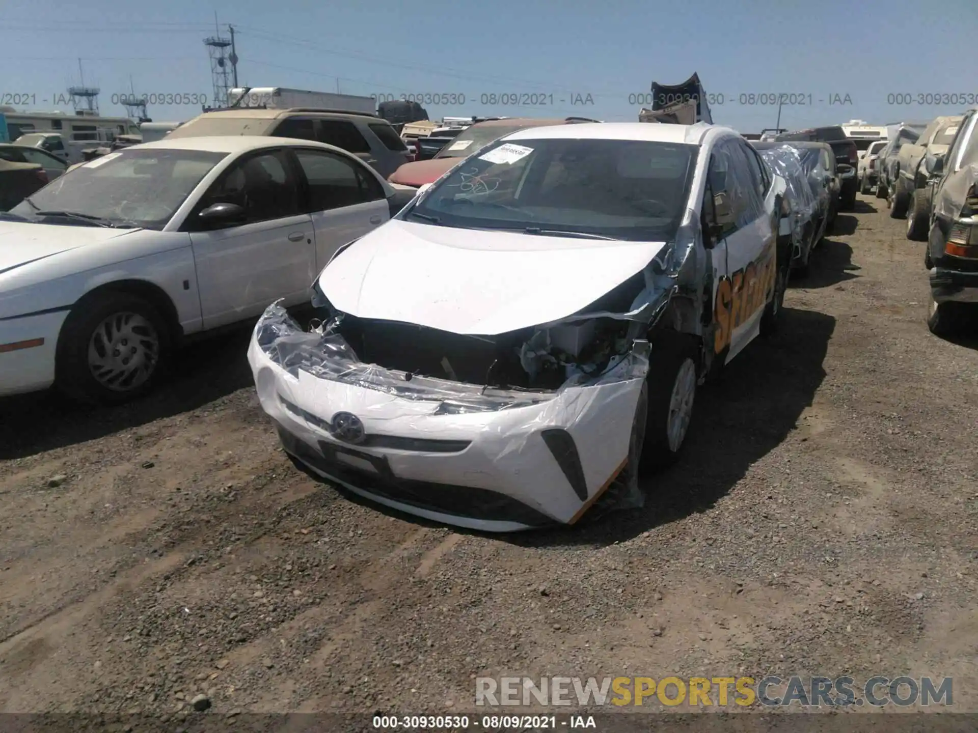 6 Photograph of a damaged car JTDKARFUXL3118774 TOYOTA PRIUS 2020