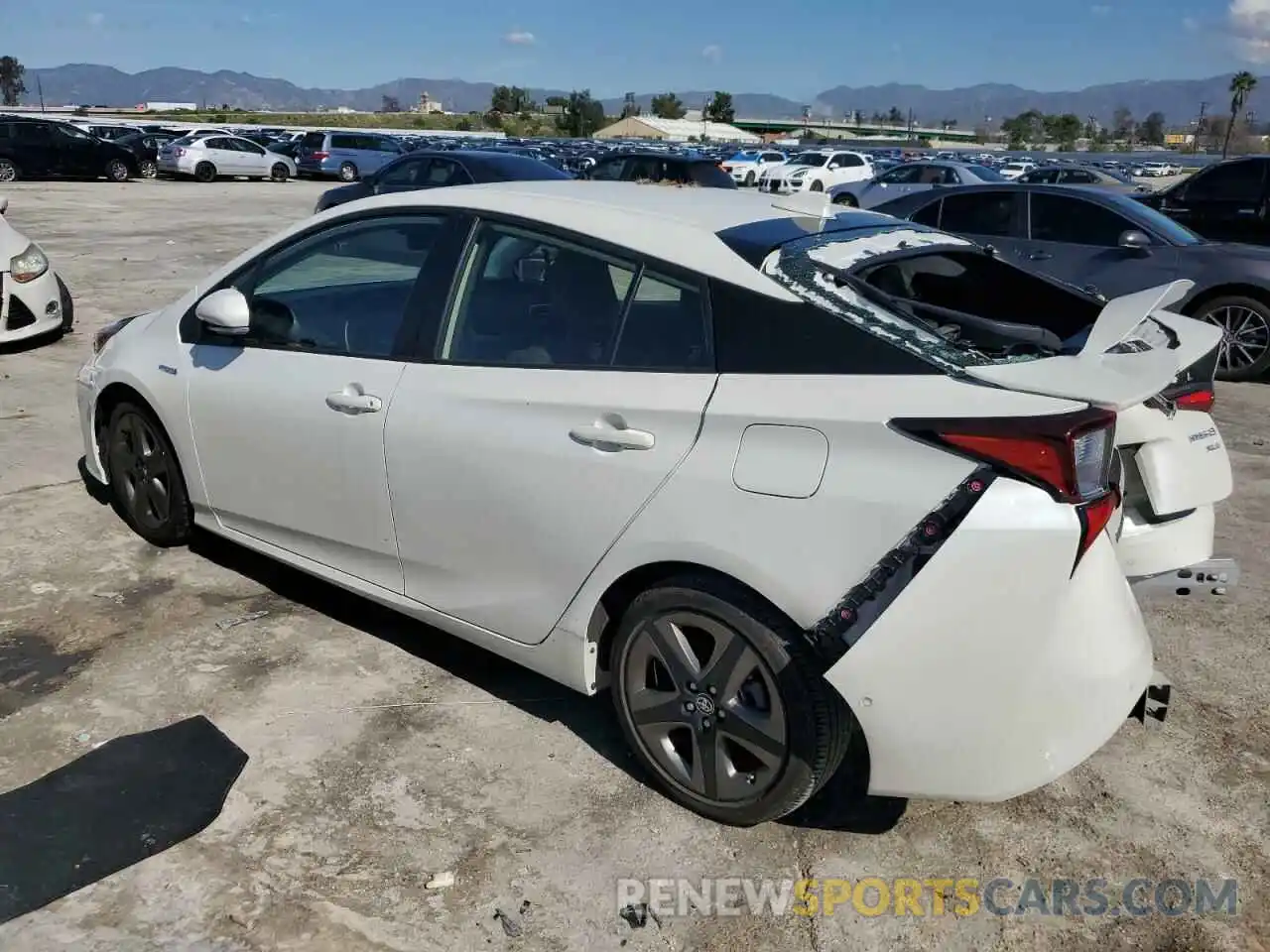 2 Photograph of a damaged car JTDKARFUXL3119004 TOYOTA PRIUS 2020